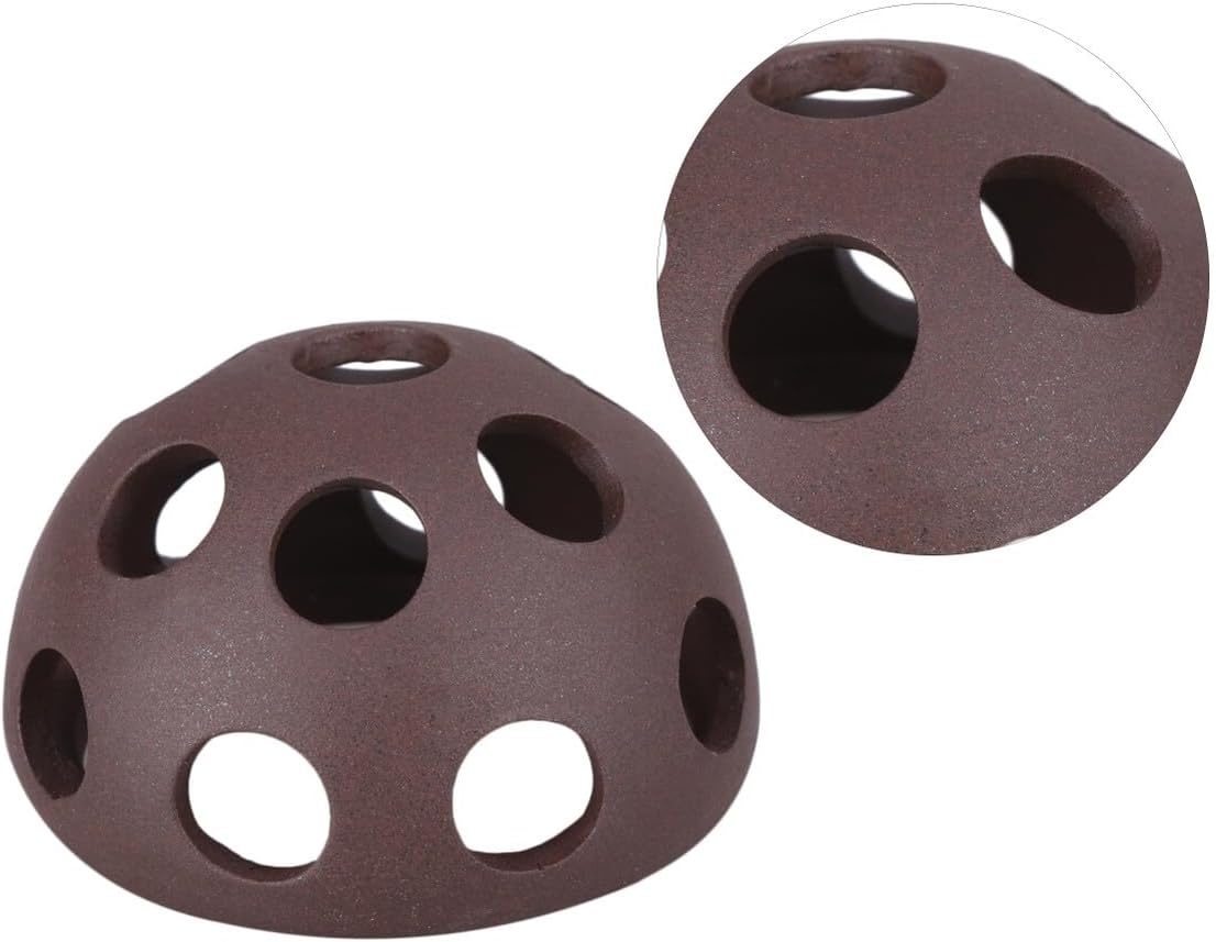 Jojofuny Shrimp Nest Breeding Nest for Small Fish Ceramic Porous Shrimp House Natural Texture 2 Pcs Included for Aquarium Breeding Tanks Guppies and Aquatic Pets