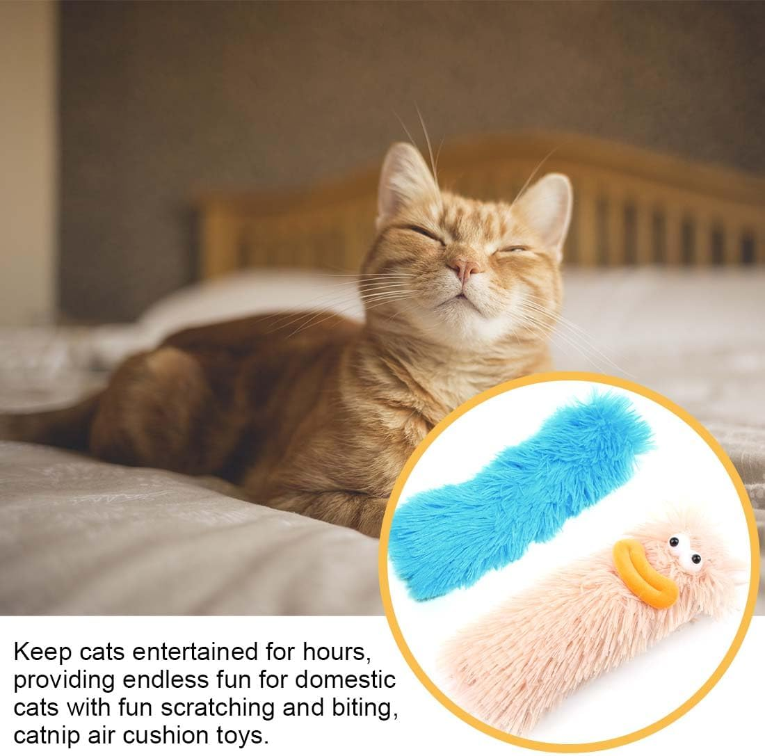 Catnip Cat Toy, Set of 2 Cat Cushion Catnip Stick, Cat Sticks, Cat Toy Teething Rope, Cat Chew Sticks Interactive Chew Toy Cat for Cats image number 3