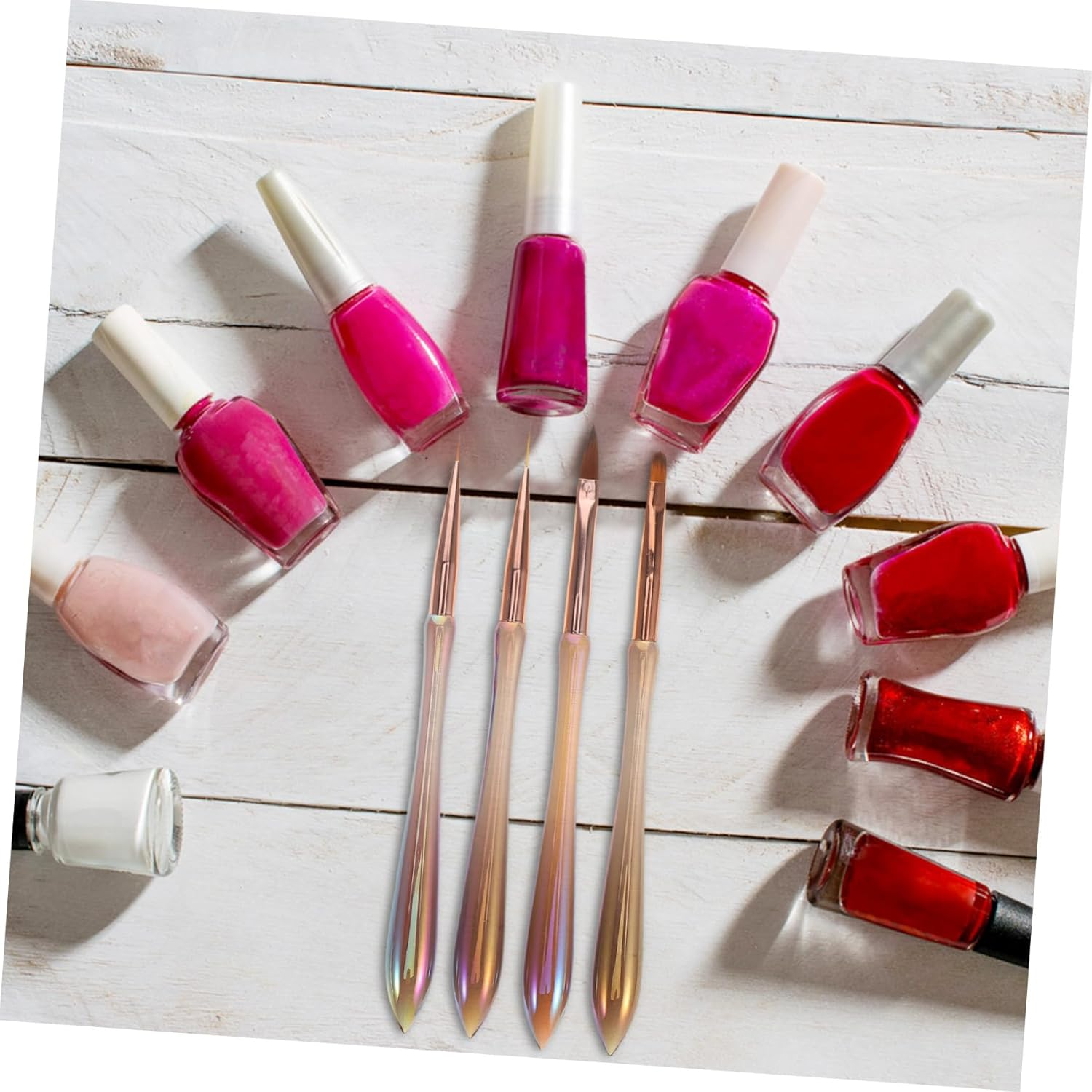 HONITANO 4Pcs Nail Art Design Pens Set Graffiti Dotting Tools for Intricate Nail Designs Thin Detail Brushes For image number 4