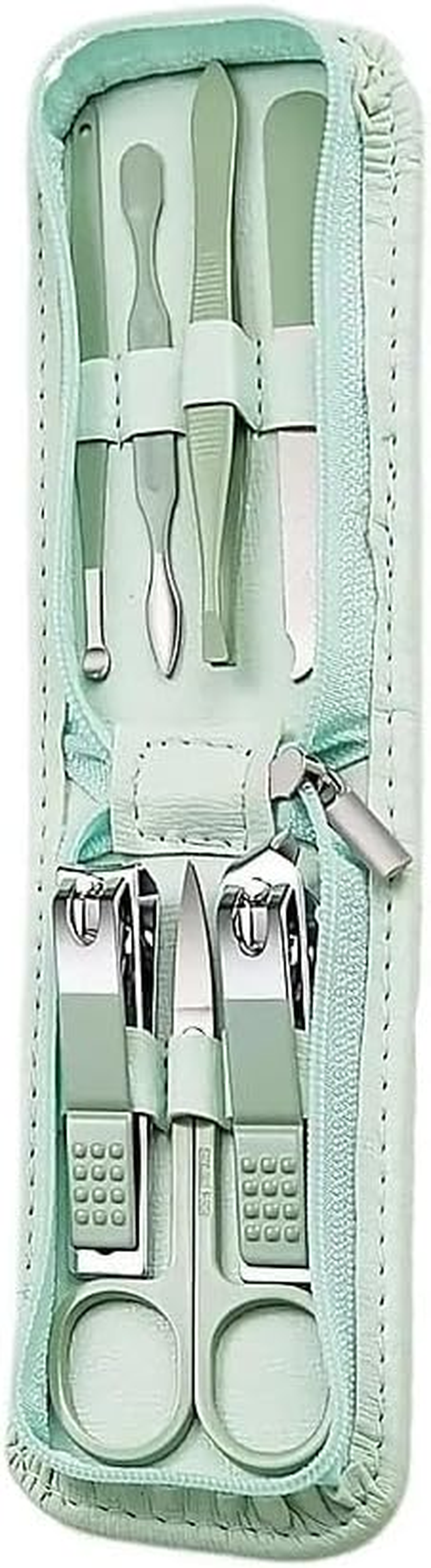 Kivano Manicure Set Nail Clippers Pedicure Kit -7 Pieces Stainless Steel Travel&lsquo;Nail Kit, Travel Essentials Purse Essentials Professional Grooming Kits, Manicure Kits with Zipper Portable Travel Pack image number 5
