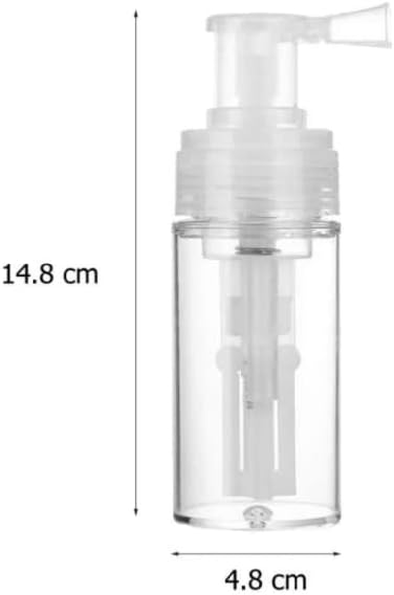 Duehut 110Ml Powder Spray Bottle Portable Detachable Travel Spray Bottle Plastic Powder Sprayer Bottles Container PET Cosmetics Bottlerefillable Hair Fiber Applicator for Home Barber Shop image number 4