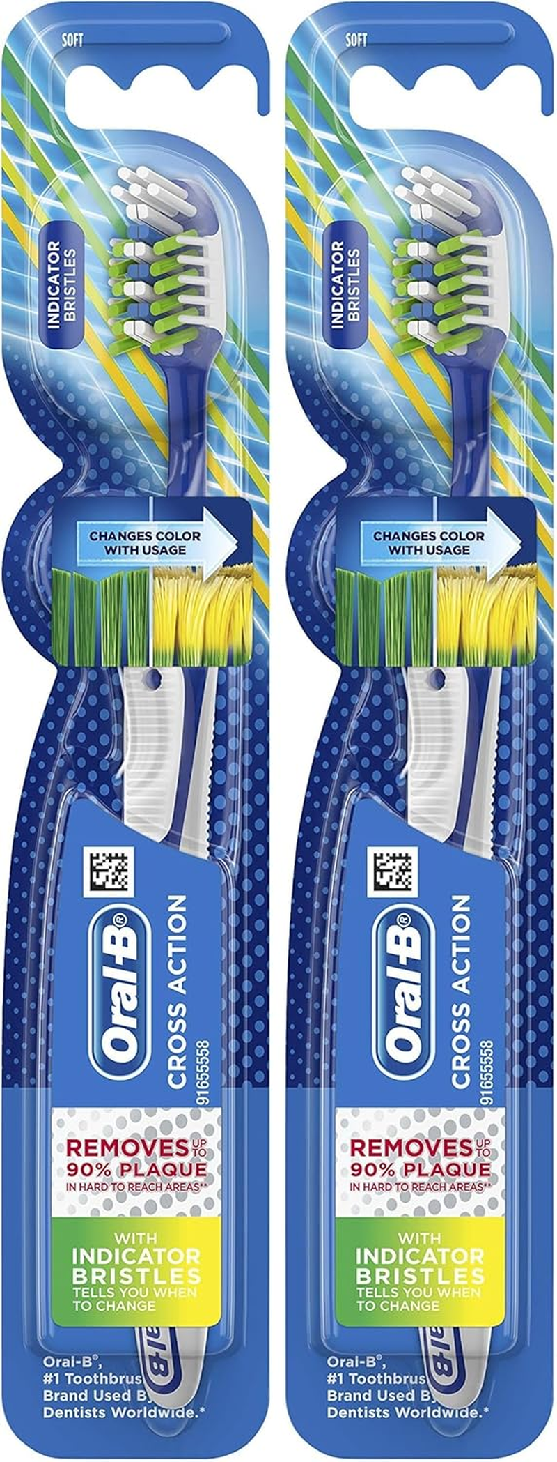 Oral-B Cross Action anti Bac Toothbrush (Pack of 2) image number 5