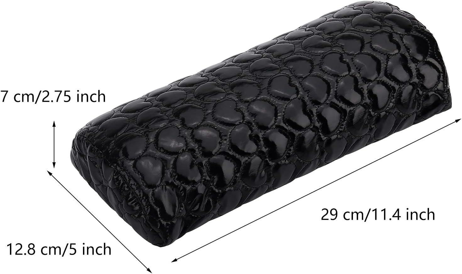 Nail Pillow Hand Rest for Nails, Washable PU Leather Nail Armrest Detachable Manicure Hand Pillow Cushion Nail Art Accessories Tool for Nails Tech (Black) image number 3