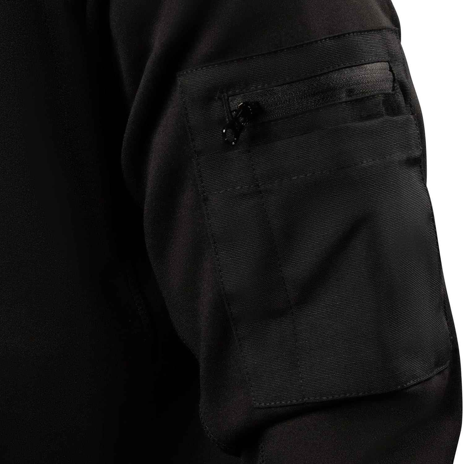 Bad Workwear Waterproof Rain-Defend Hi-Vis Fleece 1/4 Zip Jumper - Waterproof & Windproof | Fleece Fabric | Men&rsquo;S Jumper with Pockets | Regulate Warmth | Elastic Wrists | image number 6