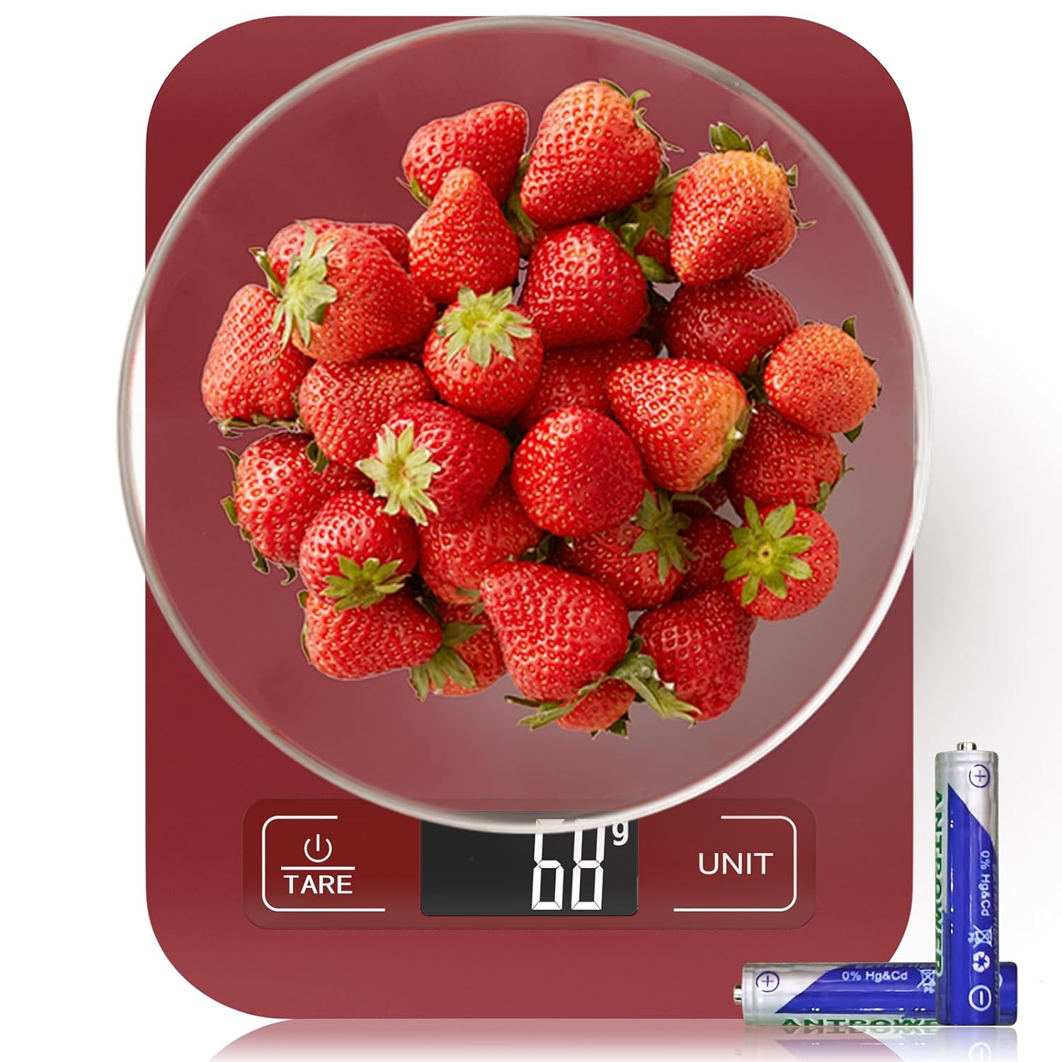 Geeric Food Scale, Digital Kitchen Scale 22Lb/10Kg Capacity, 6 Units with Tare Function Food Scale for Cooking, Baking,Meal Prep