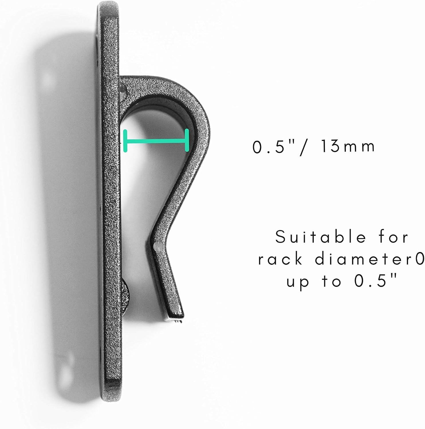 Vincita Bike Pannier Hooks Kit - to Convert Any Bag into a Bicycle Pannier Bag -Can Be Used with Rack Diameter up to 13 Mm- One Set of Pannier Mounting Attachment Hardware (Plastic) image number 5