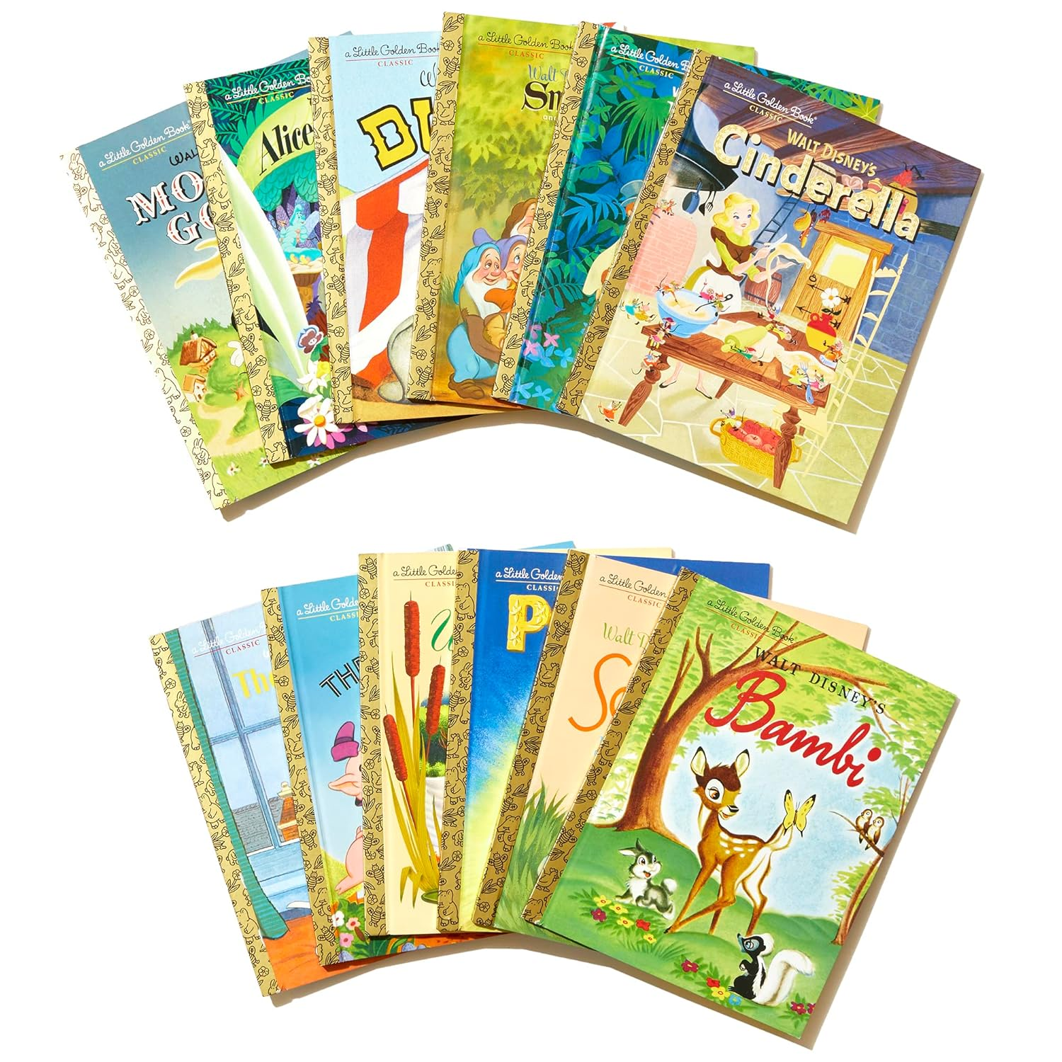 12 Beloved Disney Classic Little Golden Books (Boxed Set) image number 1