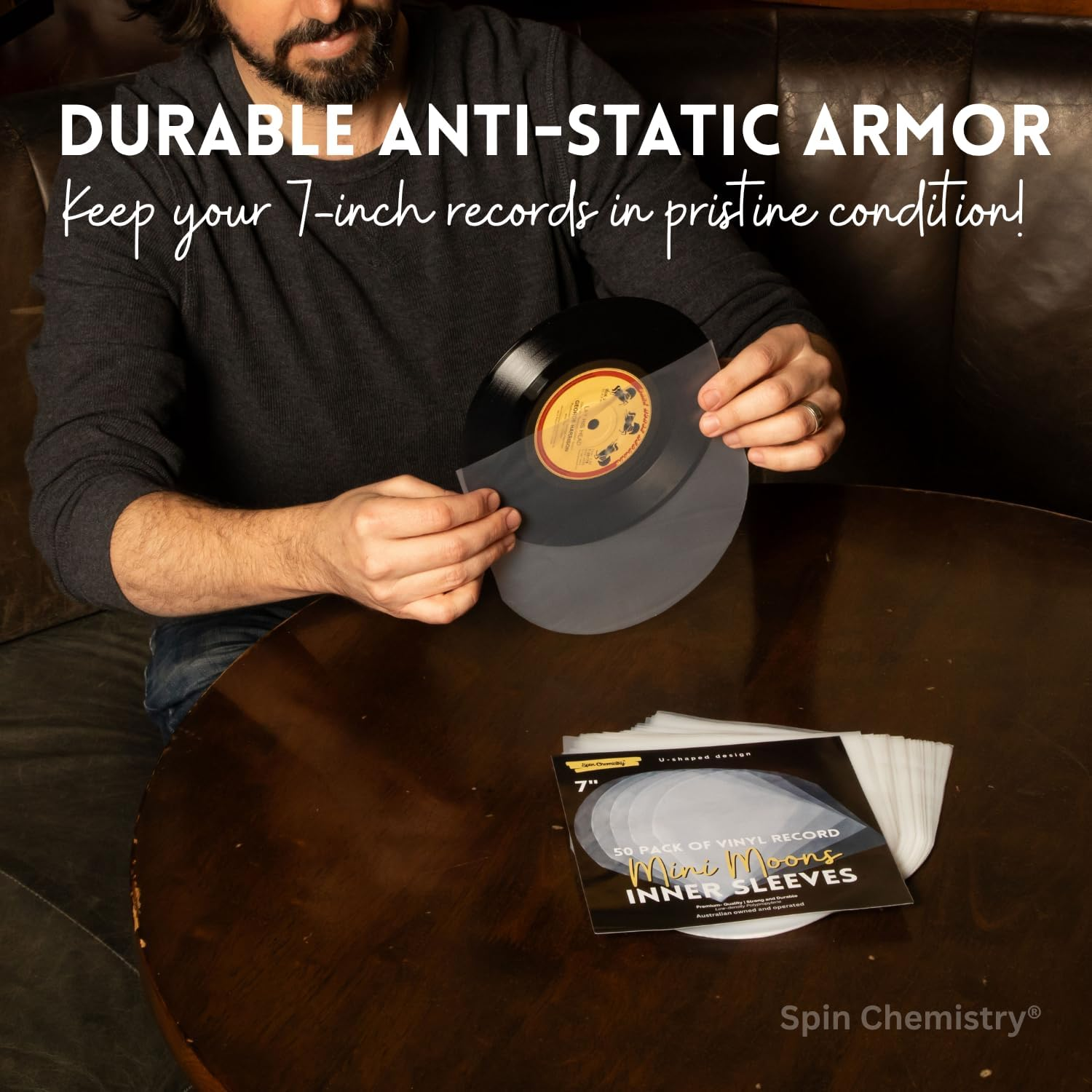 7-Inch Vinyl Record Inner Sleeves (Pack of 50) image number 1