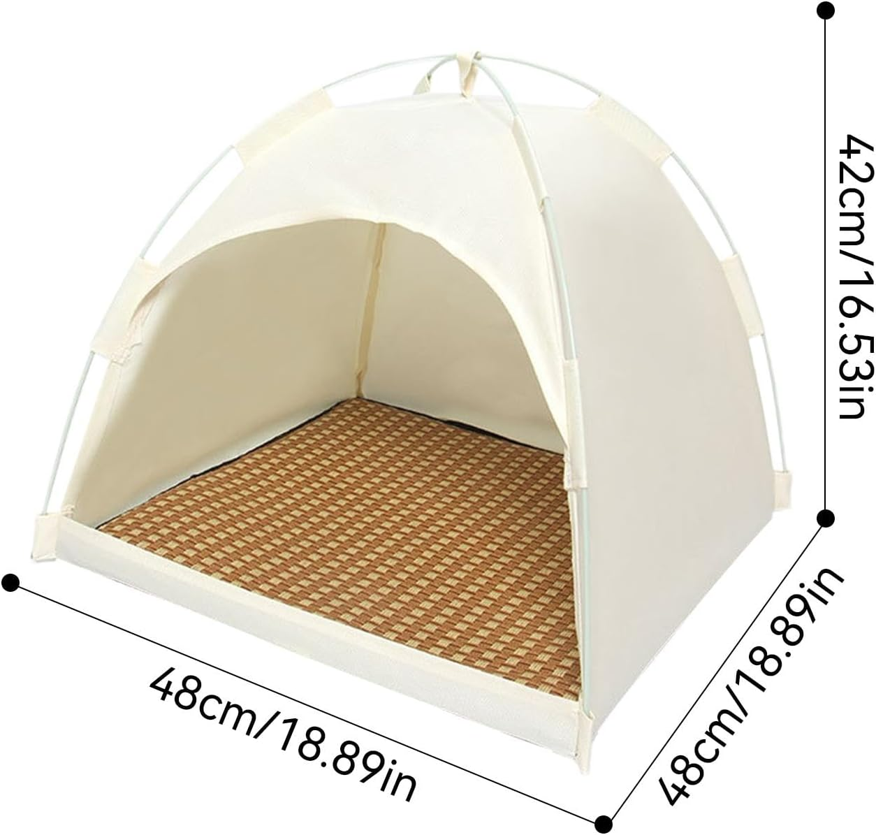 Outdoor Cat Tent | Cat House | Breathable Cat Shelter, Feline Outdoor Shelter, Versatile Expandable Cat Cottage, Pet Friendly Airy Canopy, Detachable Animal Dwelling for Young Cats, Dogs image number 4