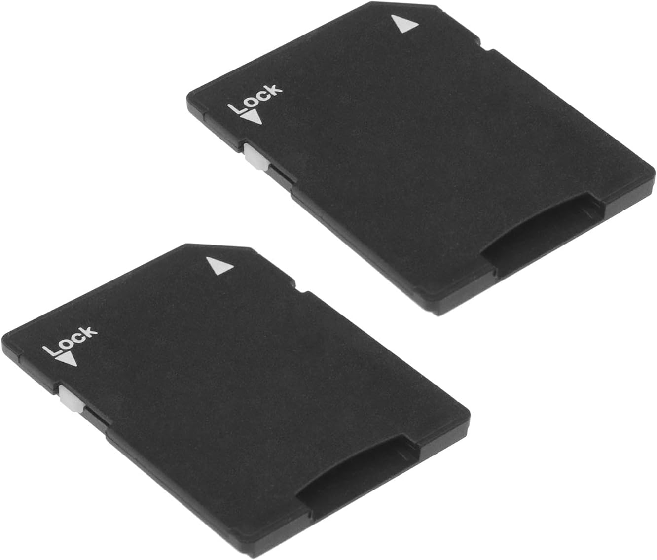 2Pcs Micro SD Card to SD Card Adapter TF Card Micro SDHC to SD SDHC Adapter Suitable for Digital Cameras Computers SD Card Supported Device Storage Card Black image number 3