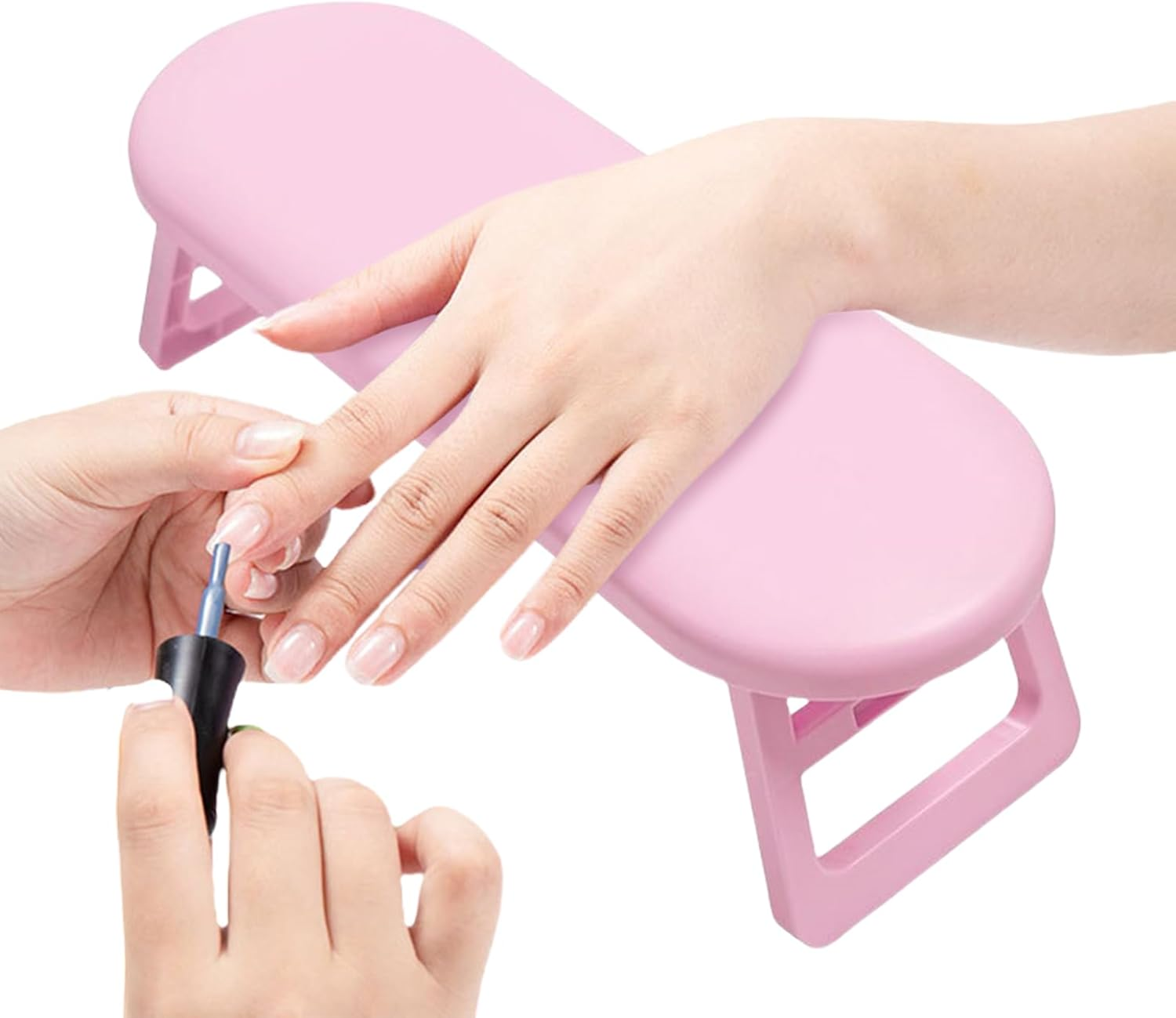 Xvilmaun Nail Arm Rest Foldable, Household Manicure Arm Cushion, Portable Ergonomic Hand Rest for Home Outdoors Salon Work Station Beginners Manicure Pedicure