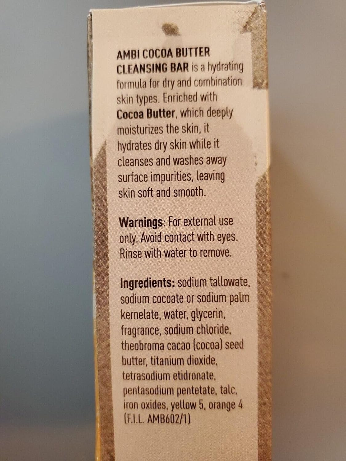 Ambi Cleansing Bar Soap Cocoa Butter 3.5Oz (3 Pack) image number 4