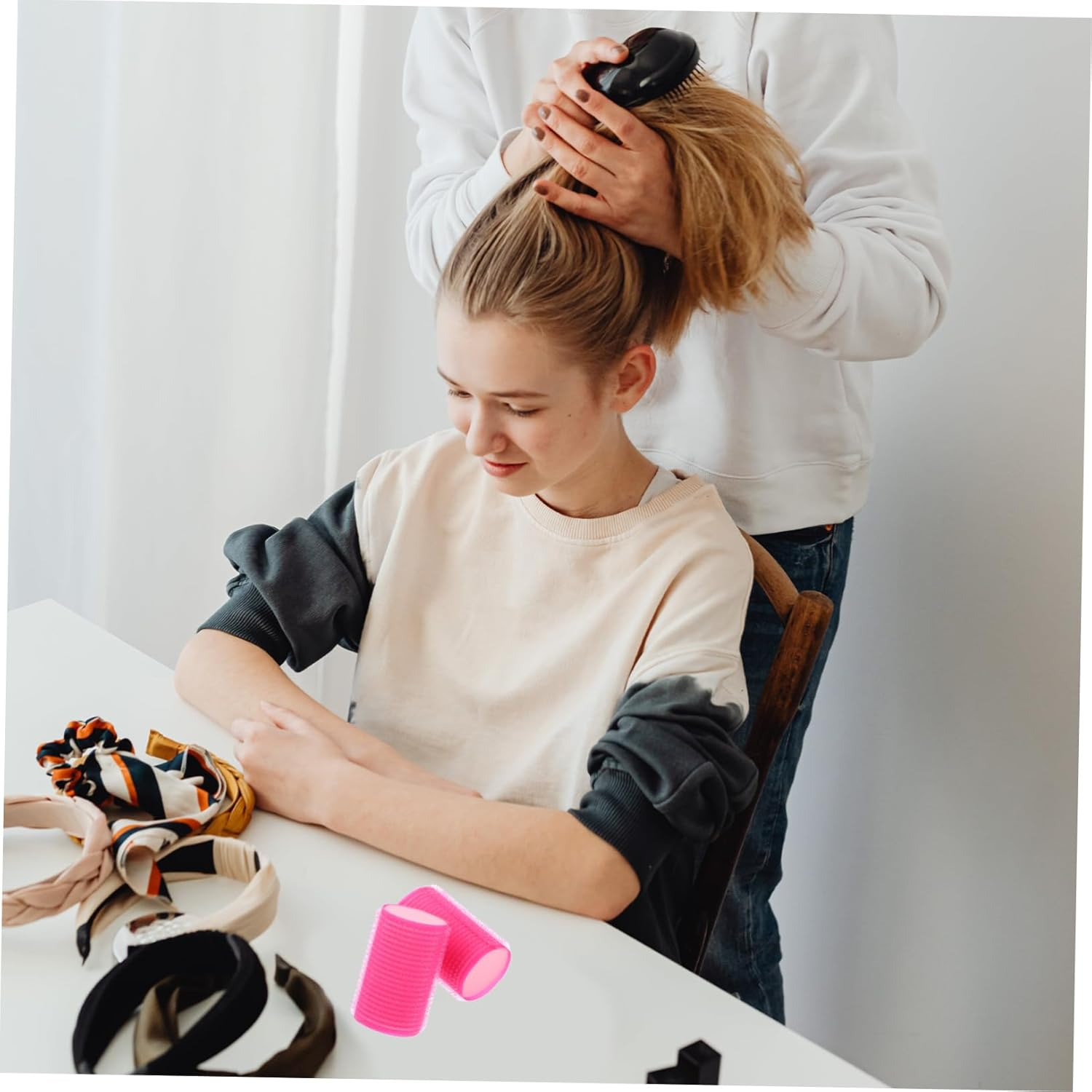 BIUDECO 12Pcs Heatless Sponge Rollers for Self Holding Hair Rollers for Sleeping image number 1