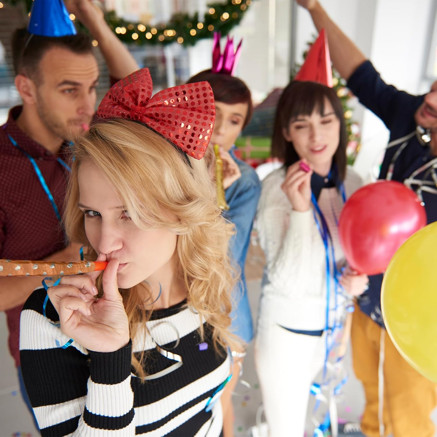 TEAONE Blowout Toys, 30 PCS Party Noisemakers for New Years, Party Favors (Random Styles) image number 6