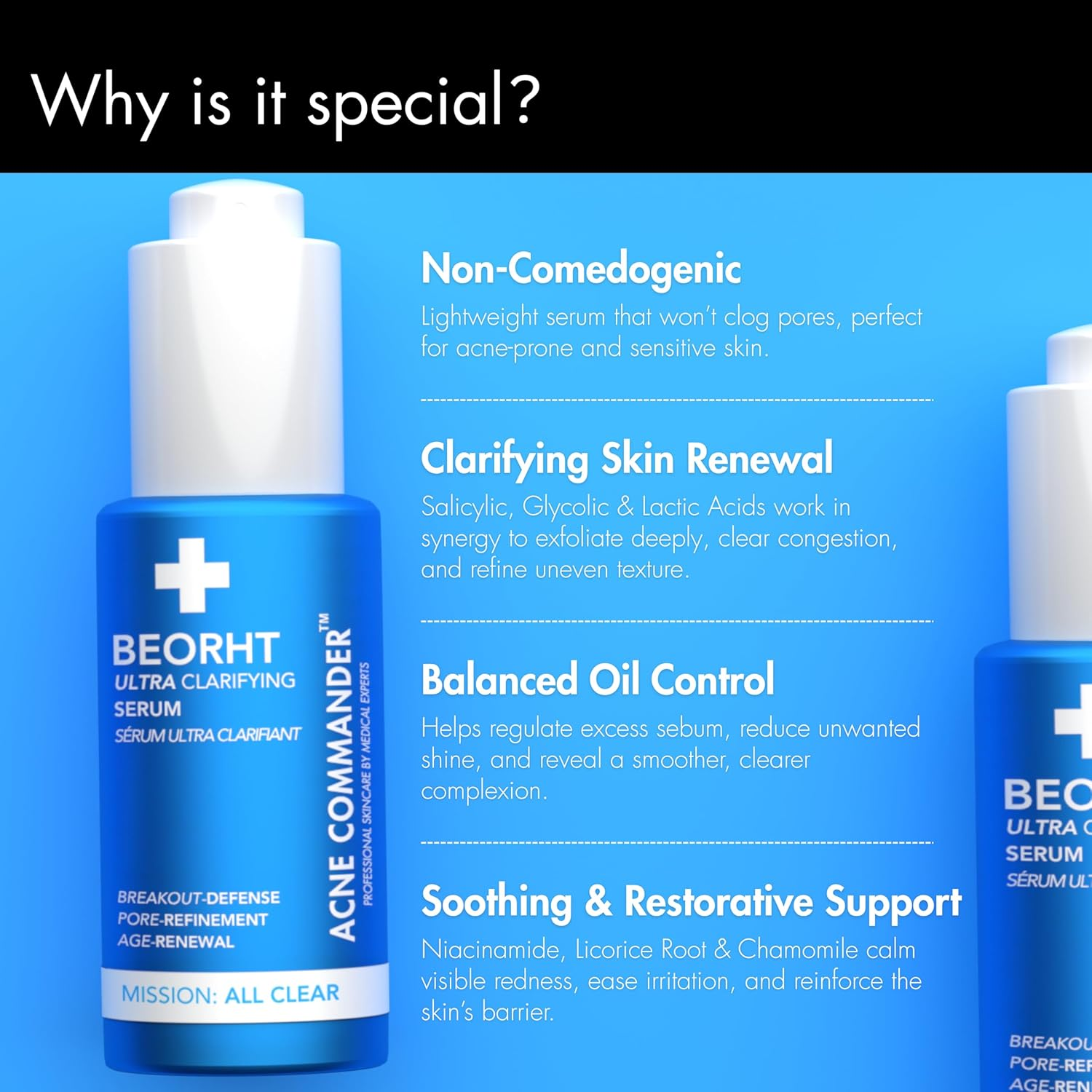 Ultra Clarifying Age-Renewing Serum &ndash; Helps Reduce the Appearance of Blemishes & Marks &ndash; Face Serum for Blemish-Prone Skin &ndash; Smoothing & Anti-Aging Serum &ndash; 1 Fl Oz