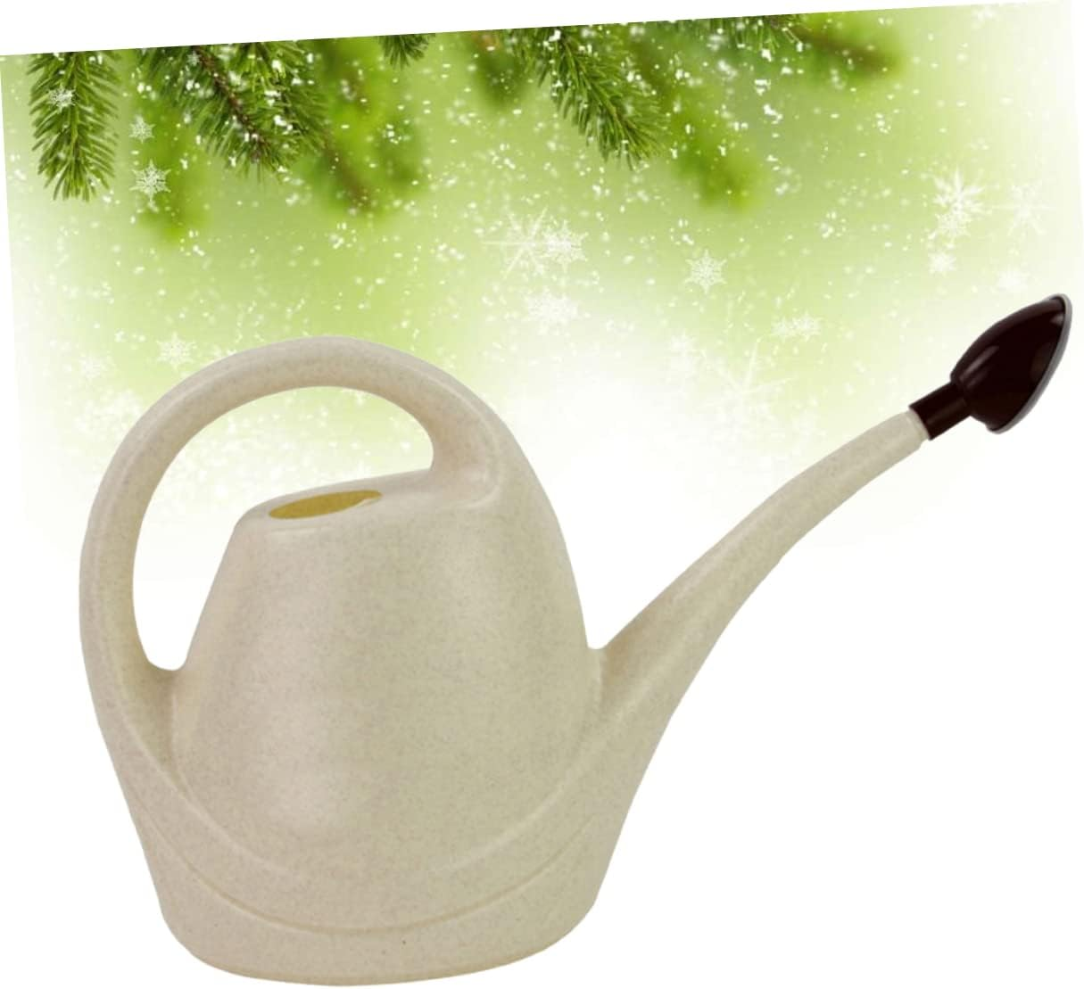 Parliky Practical Spout Watering Can Beige Pot for Indoor and Outdoor Gardening for Watering Plants and Flowers and Leakproof Design image number 4