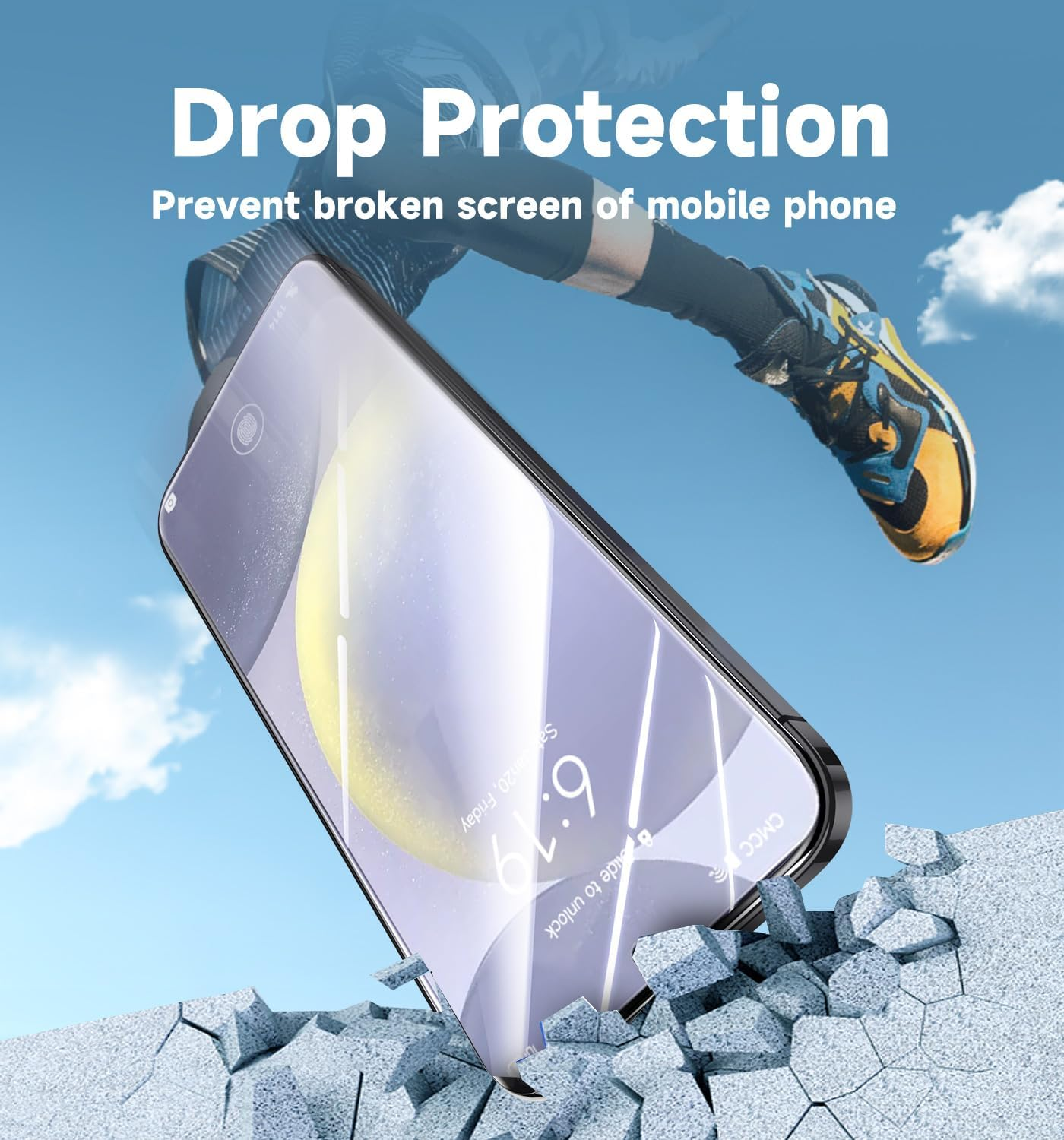 MAGIC JOHN 2 Pack for Samsung Galaxy S24 Plus/ S24+ Tempered Glass Screen Protector, Auto Dust-Elimination Installation, Bubble Free, HD Clear, Shock-Resistant, Case Friendly image number 5