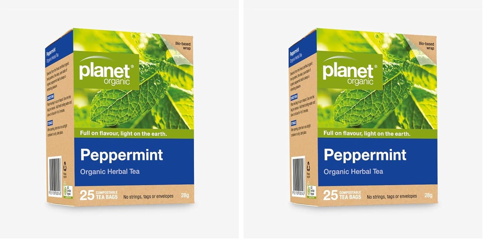Planet Organic Peppermint 25 Tea Bags