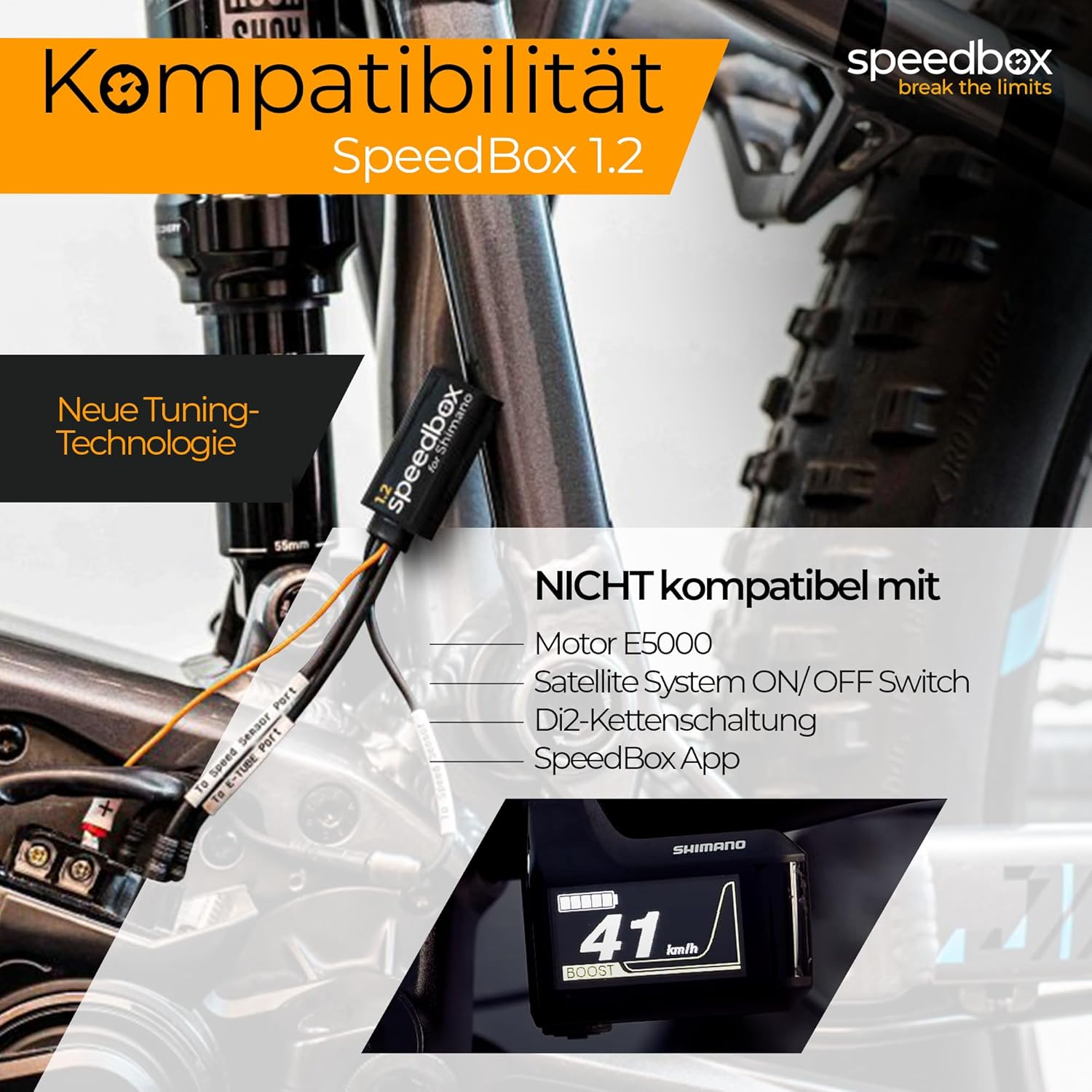 Speedbox 1.2 Shimano E6100 | E7000 | E8000 E-Bike Tuning Chip image number 3