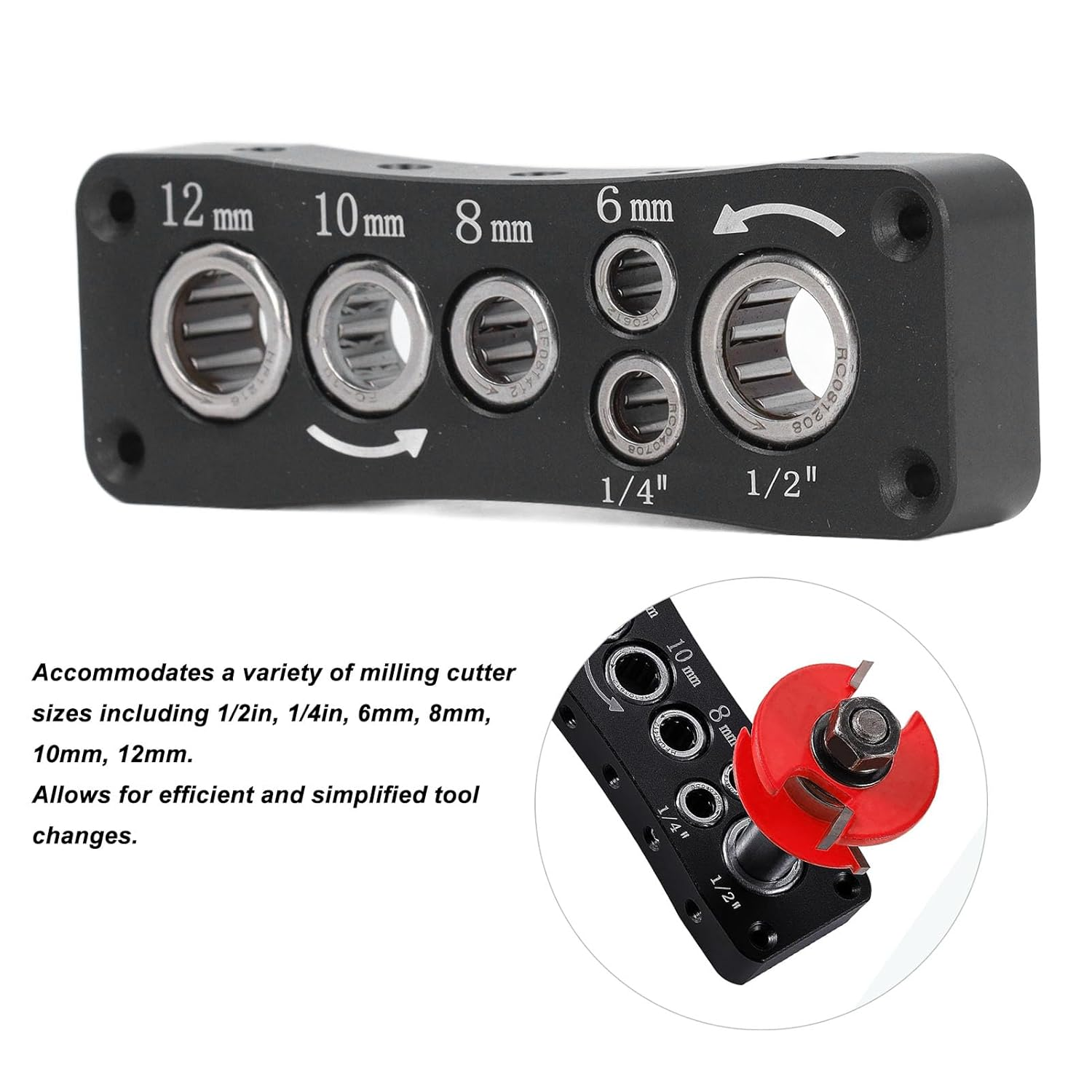 High Carbon Steel Router Bit Holder, Multifunctional Lightweight Router Bit Tray, Efficient Tool Changes, Portable Router Bit Organizer