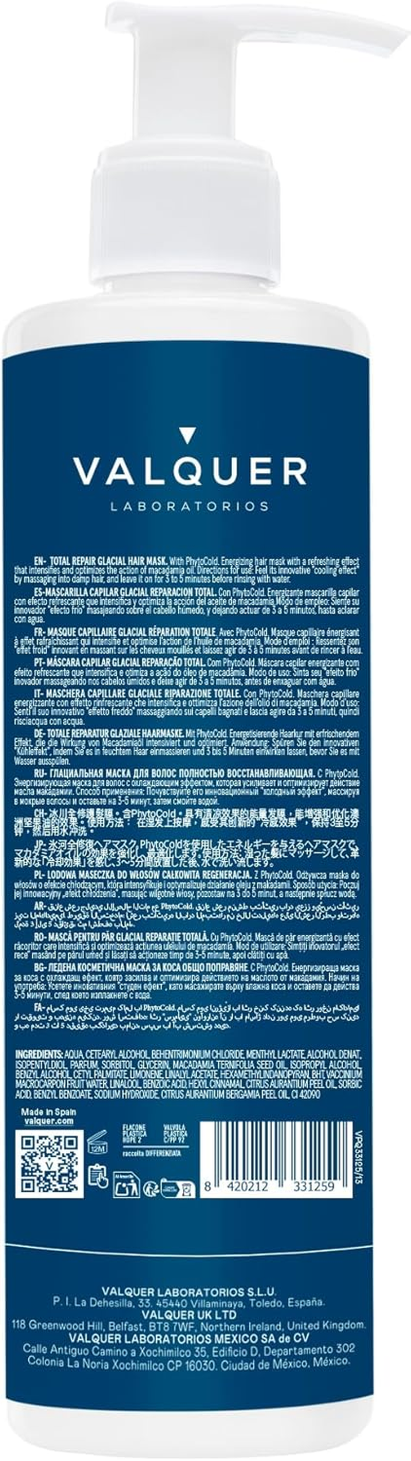 Ice Hair Mask Total Repair with Phytocold 300 Ml image number 1