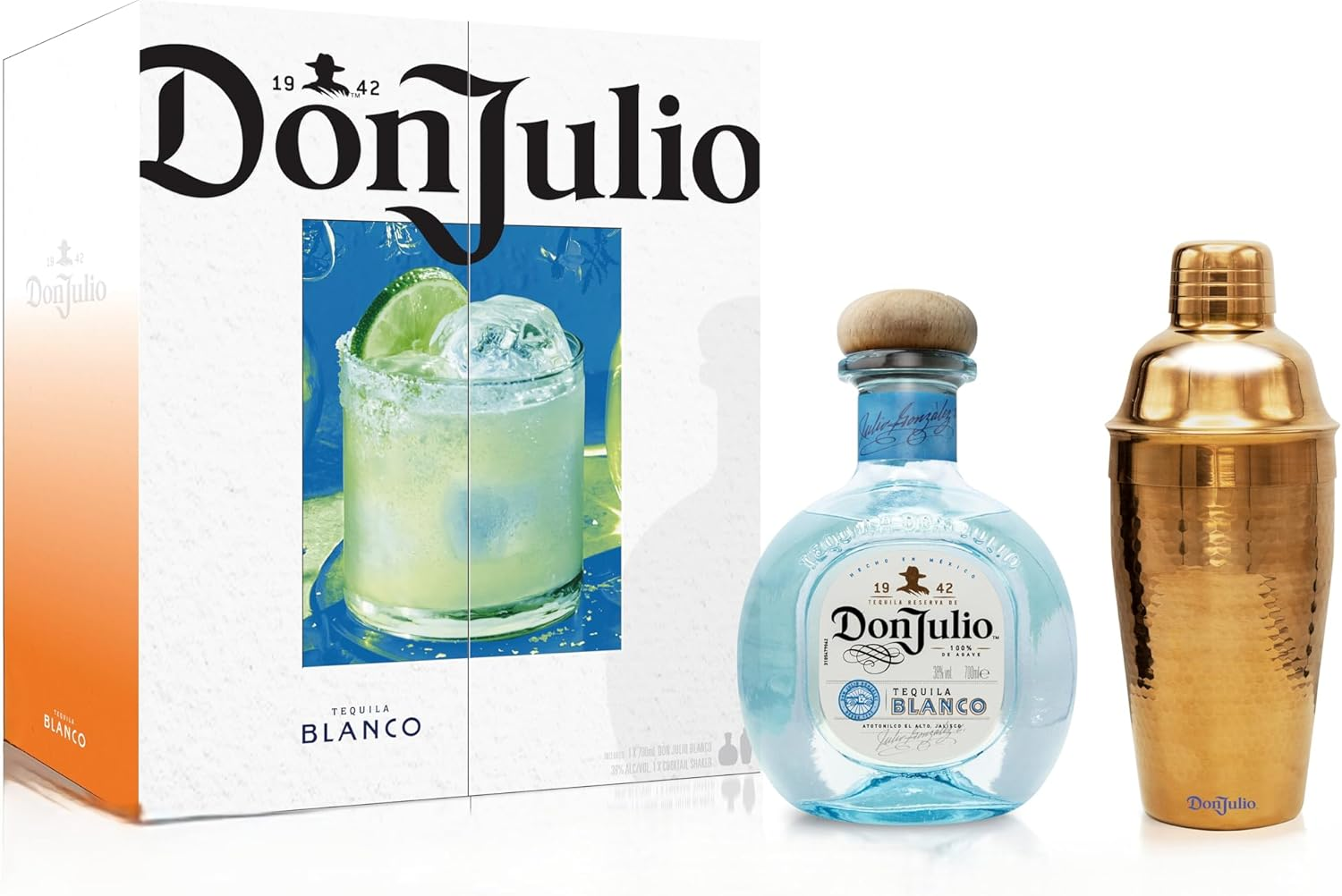Don Julio Blanco Tequila 700 Ml & Shaker Set image number 1