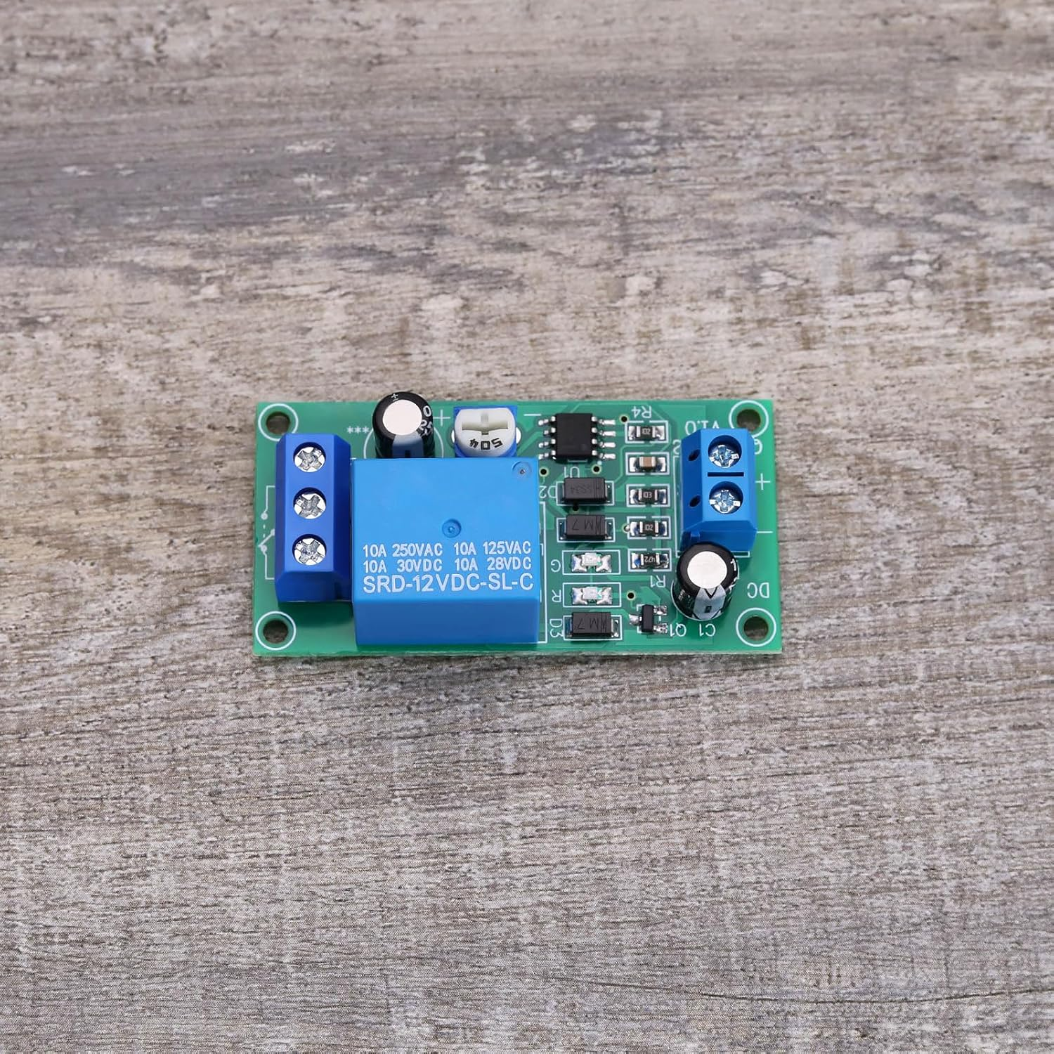 Create Idea 2PCS DC 12V Time Delay Relay Module 55X28X18.4Mm 0~60 Seconds Adjustable Time Delay Timer Relay Delay Controller Board for Home Automotive Electronics image number 4