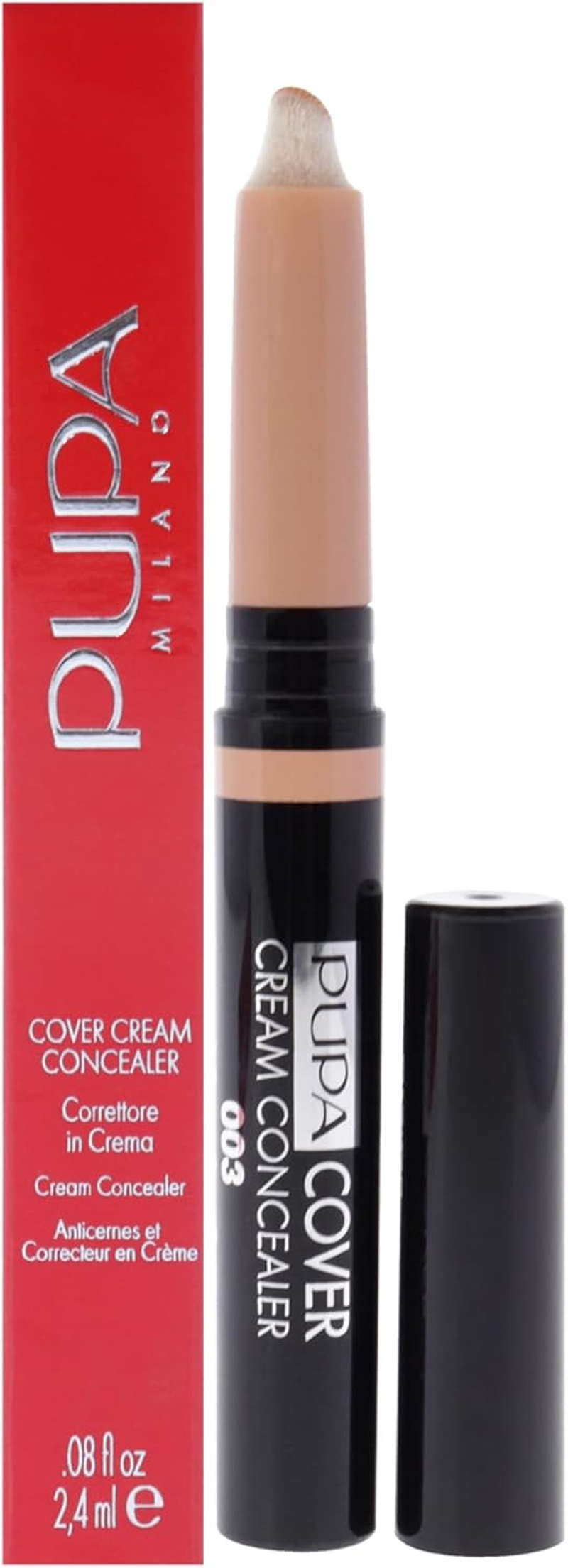 Pupa Milano Cover Cream Concealer - 003 Dark Beige for Women 0.08 Oz Concealer image number 4