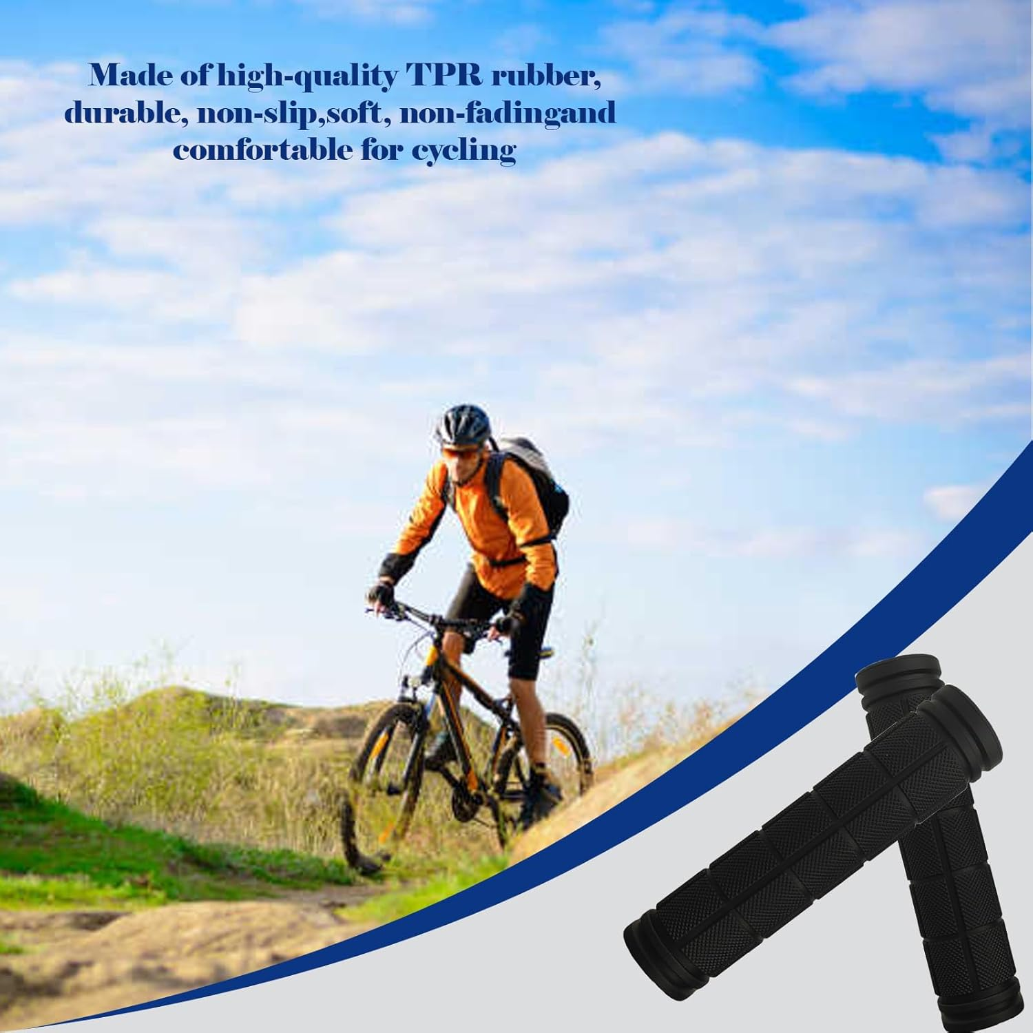 2 Pairs Loimon Mushroom Bike Grips - Non-Slip Bicycle Handlebar Grips for Boys/Girls, Ergonomic Kids Bike Grips Compatible with Bmx/Road/Mountain/Children'S Bicycles image number 4