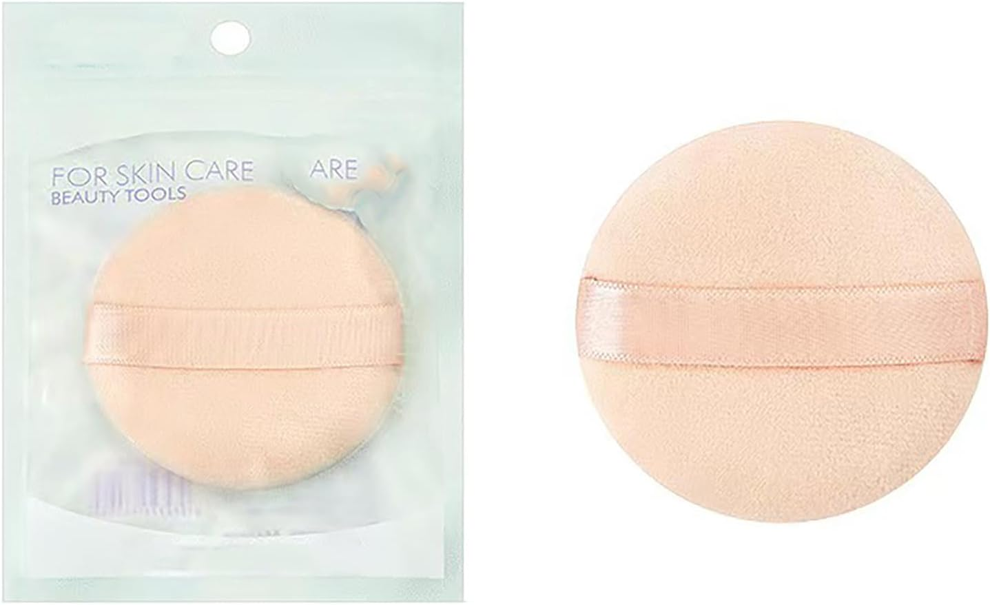 Loose Powder Puff round Shape 2 Pcs