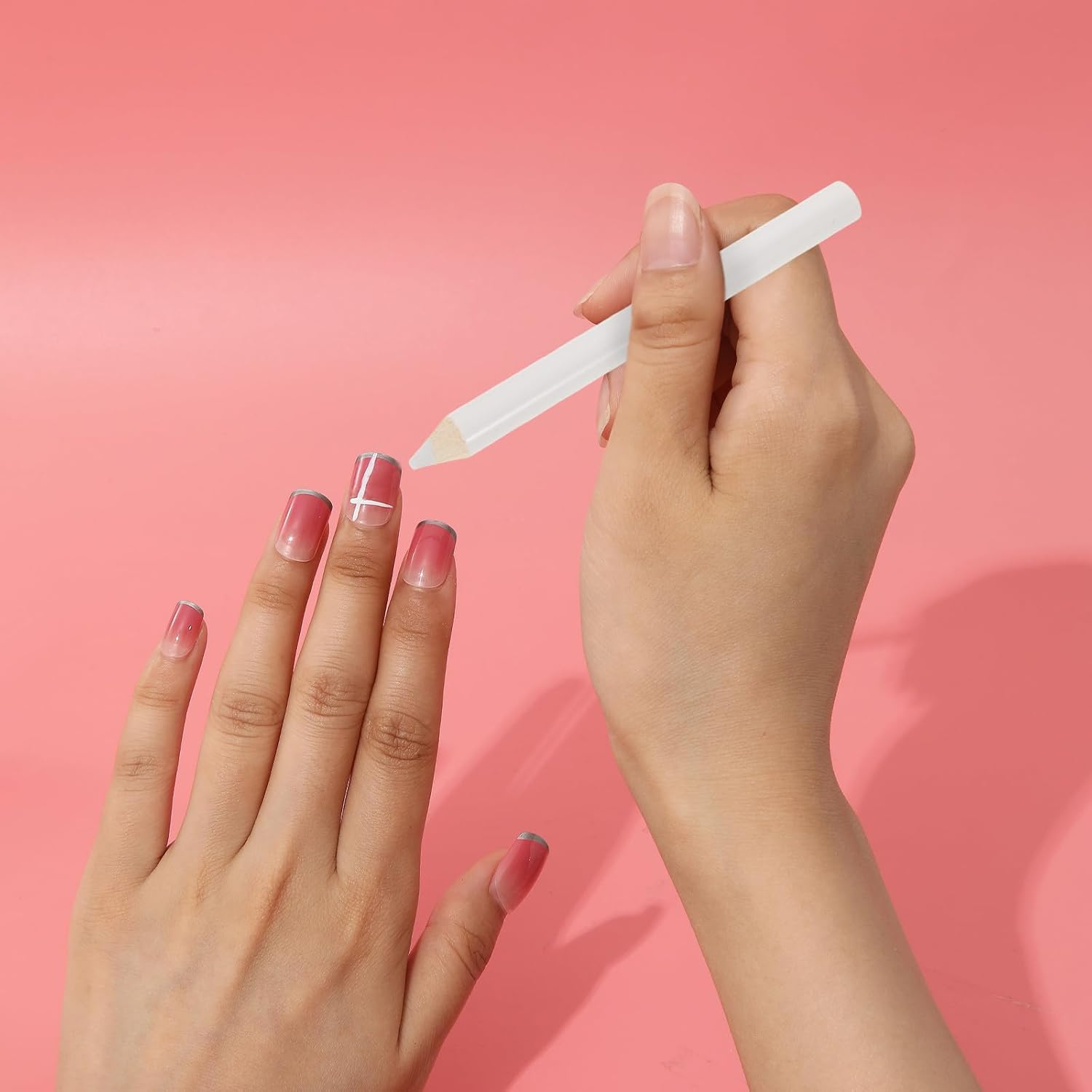 SAFIGLE 50Pcs Pickup Pencil for Rhinestones Painting Long Rhinestone Picker Nail Dotting Tools for Manicure Jewel Applicator Gem Picker Pen Tool White image number 6