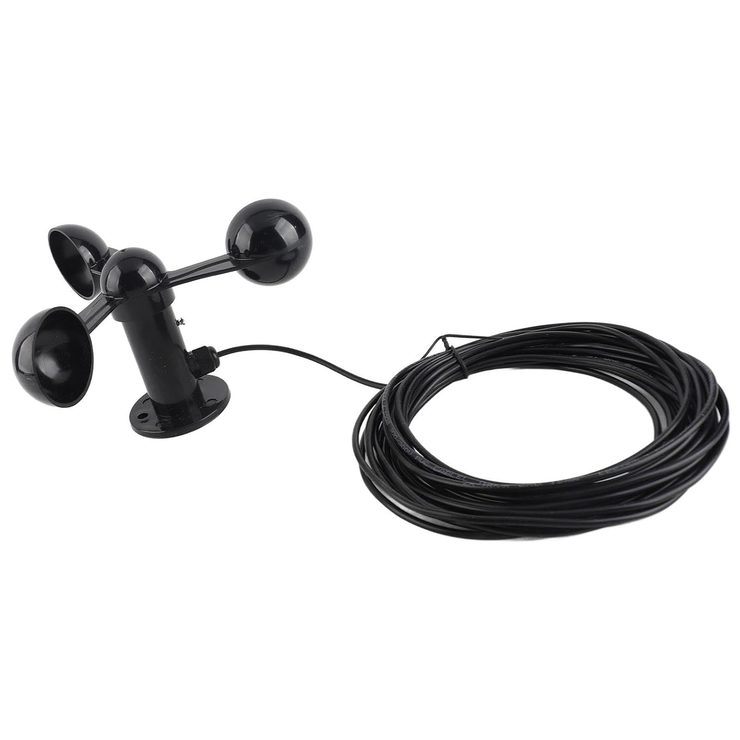 Asixxsix Replacement Wind Speed Sensor for Weather Station, Anemometer Sensor Wind Speeds Cup with 8M Waterproof Cable 3 Cups Detector, Three Measuring Detector image number 6