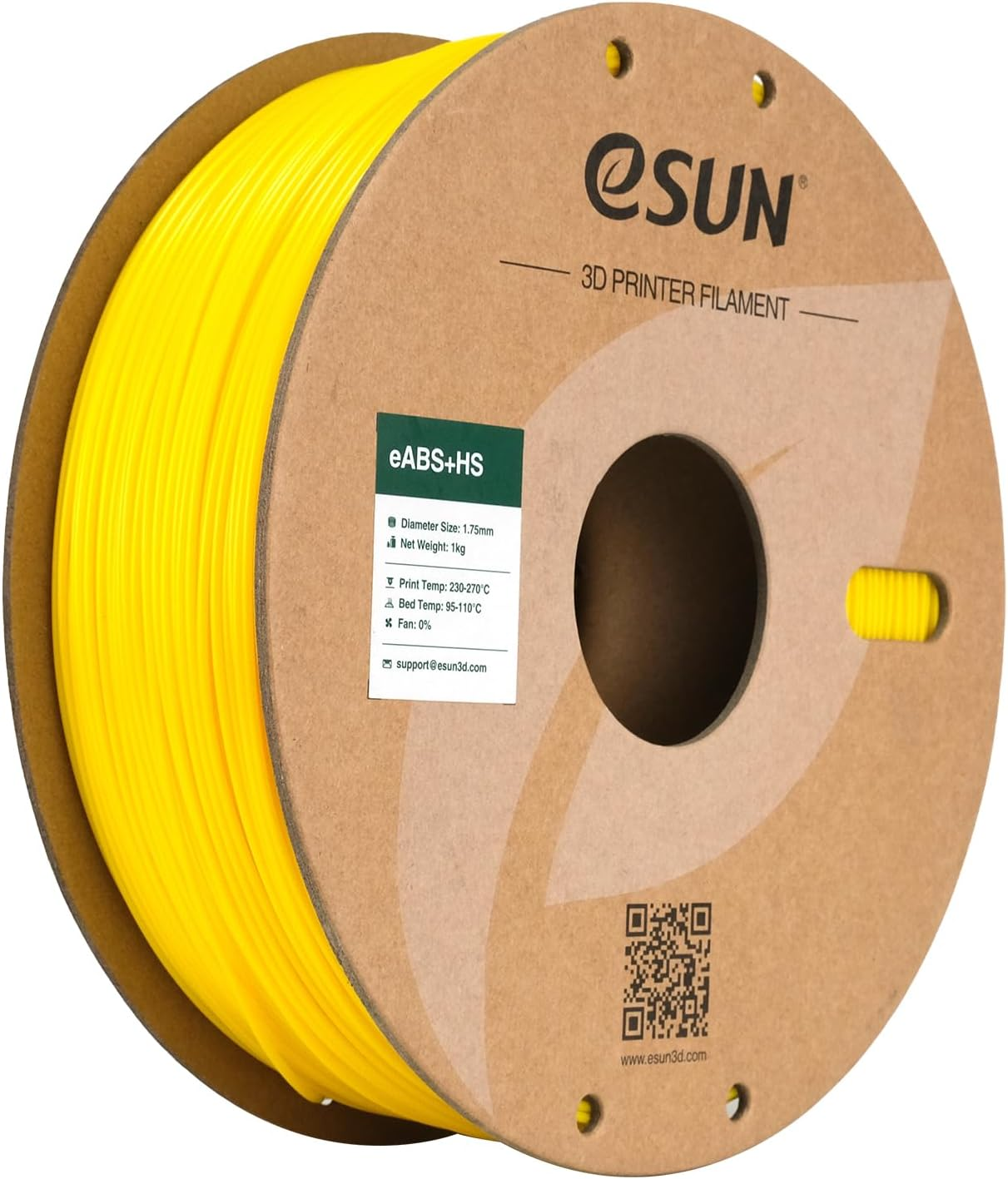 Esun ABS PRO Filament for 3D Printers High Speed ABS PRO 3D Printer Filament 1.75Mm Dimension Accuracy +/- 0.02Mm 1KG (2.2 LBS) Spool Fast Printing ABS 3D Printing Material，Black