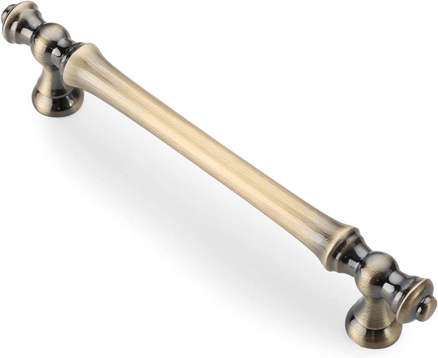 Asidrama 10 Pack Brushed Antique Brass Kitchen Cabinet Knobs Dresser Knobs Drawer Knobs Cabinet Hardware Zinc Knobs for Dresser Drawers