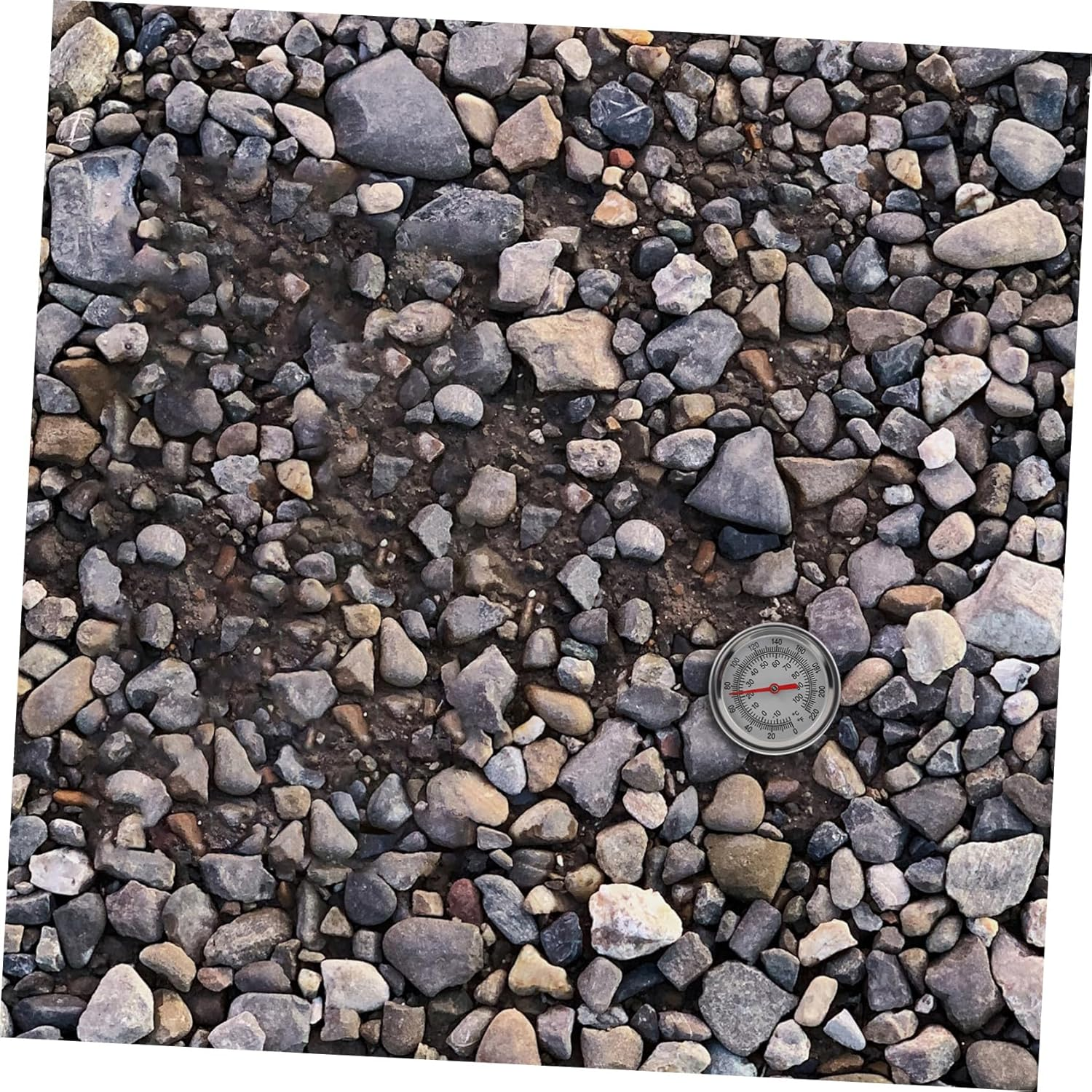 Stainless Steel Compost Soil Thermometer Extended 50Cm Probe for Gardening and Planting, Precise Soil Temperature Detector 10 to 100℃ 0 to 220℉, Single Pack image number 1