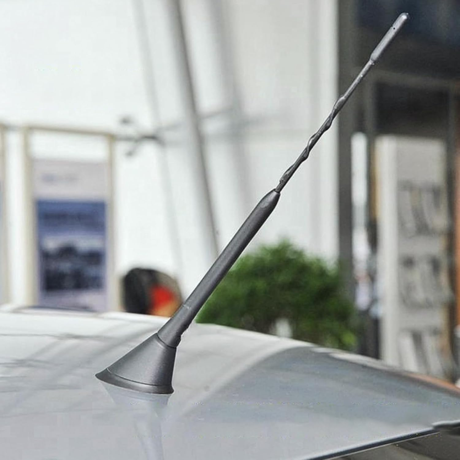 Universal Vehicle Antenna Replacement 40Cm, AM FM Roof Mount Car Radio Antenna Mast with Flexible Rubber Antennae and Threaded Adapters for Improved Signal Reception image number 5