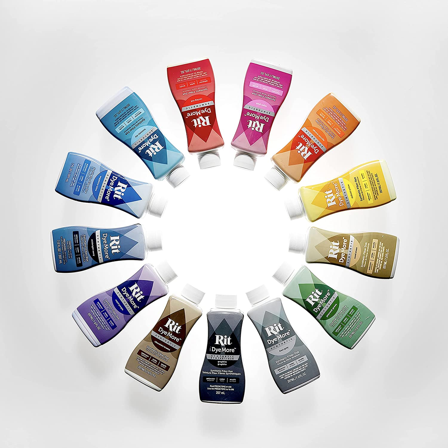 RIT DYE UR810.MINA Fabric Liquid Dye Synthetic Dyemore,Midnight Navy,7 Oz - Apricot Orange image number 6