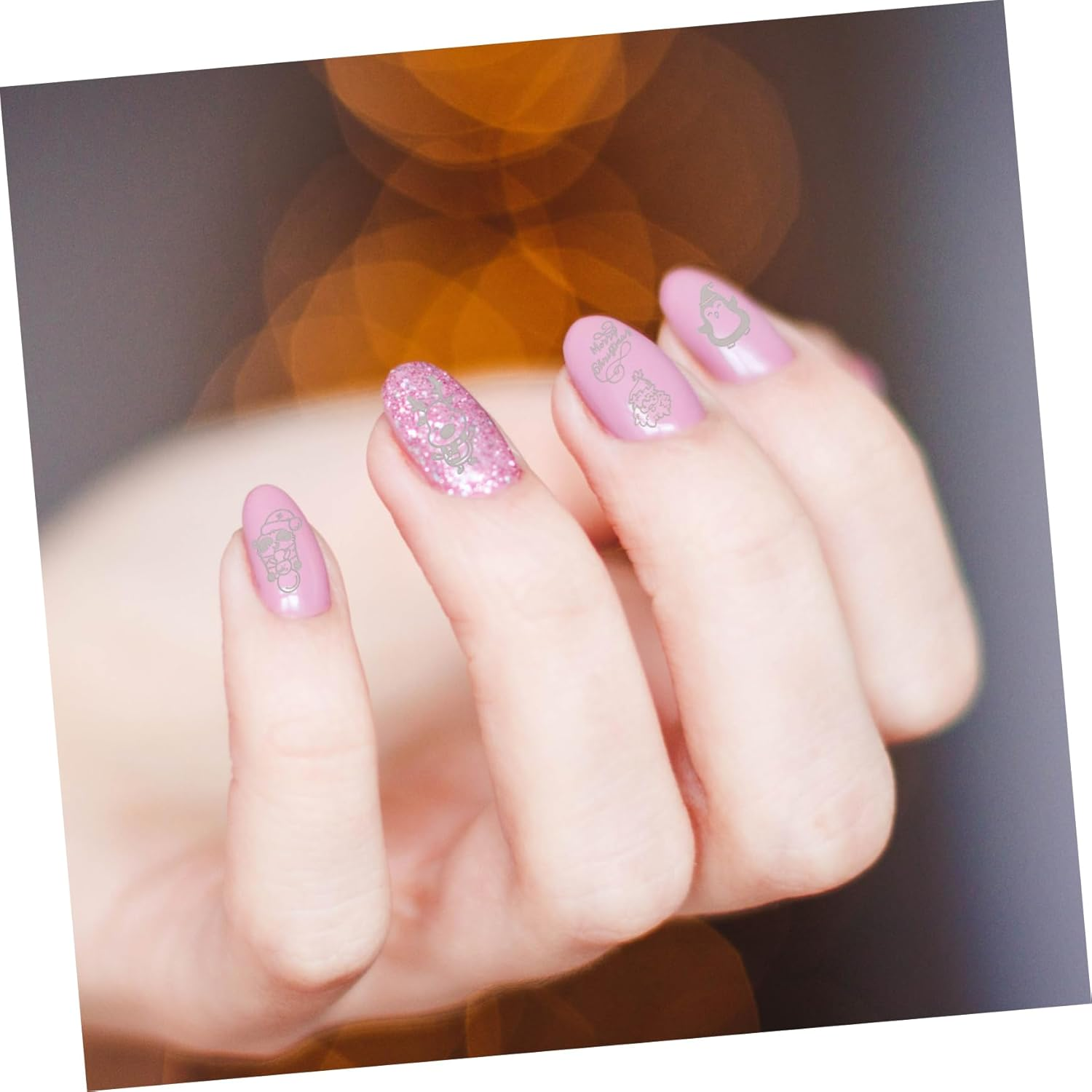 GANAZONO Creative Nail Art Templates Manicure Kit Nail Charms Texture Manicure Tools image number 1