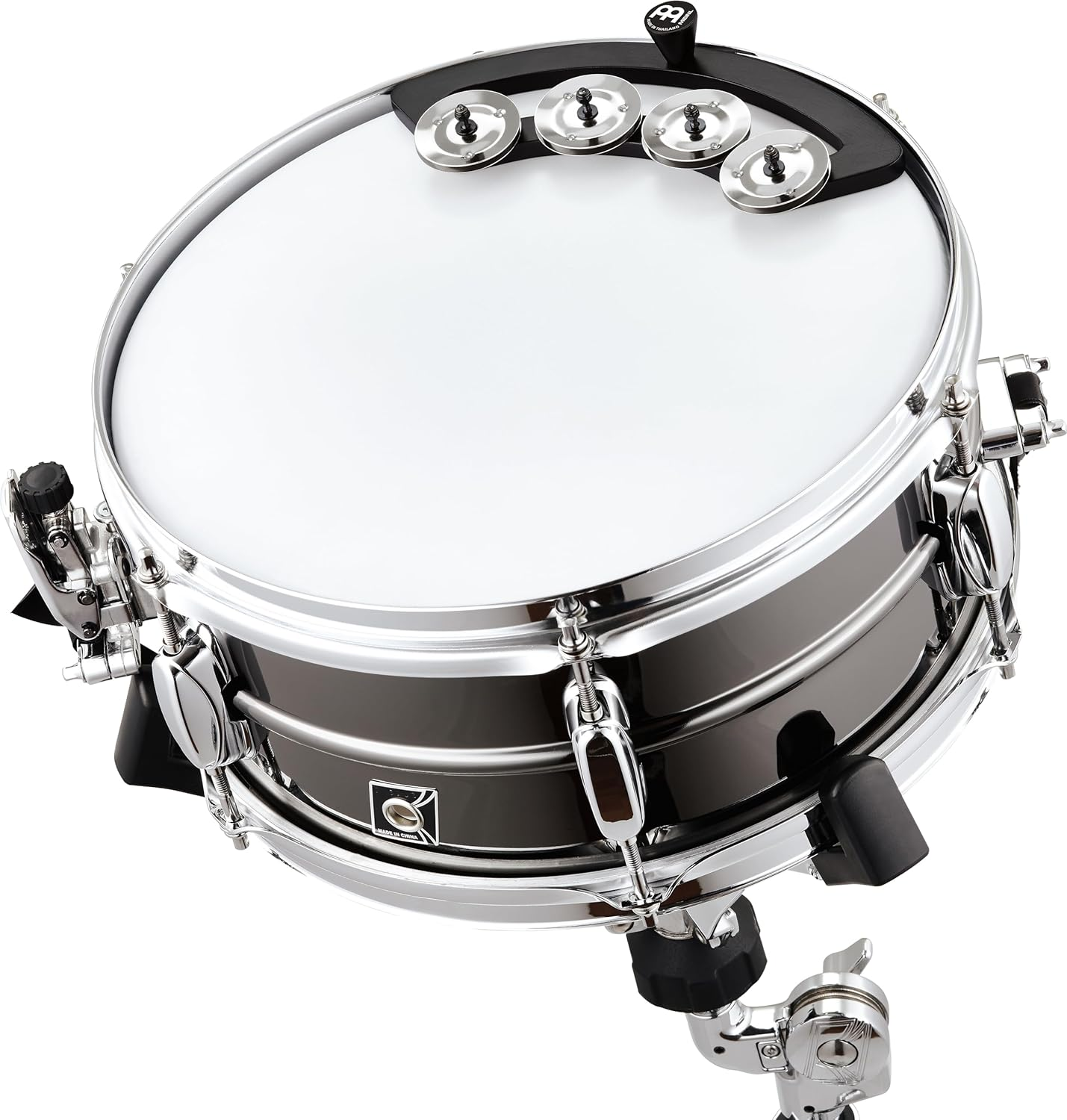 MEINL Percussion BBTA1-BK Minel Backbeat Tambourine 10"-12"