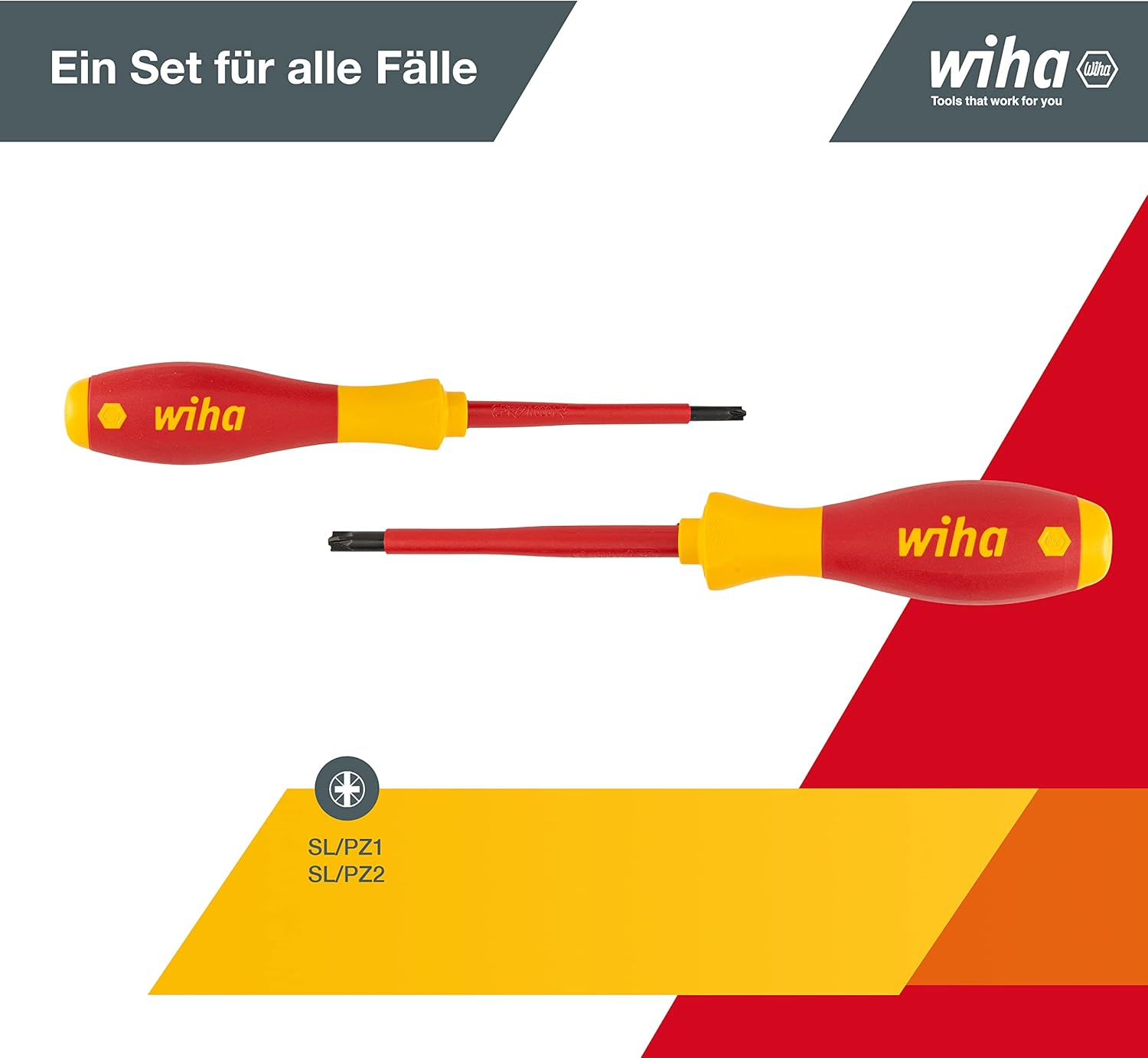 Wiha Xeno Posi Drive Screwdriver 2-Piece Set image number 6