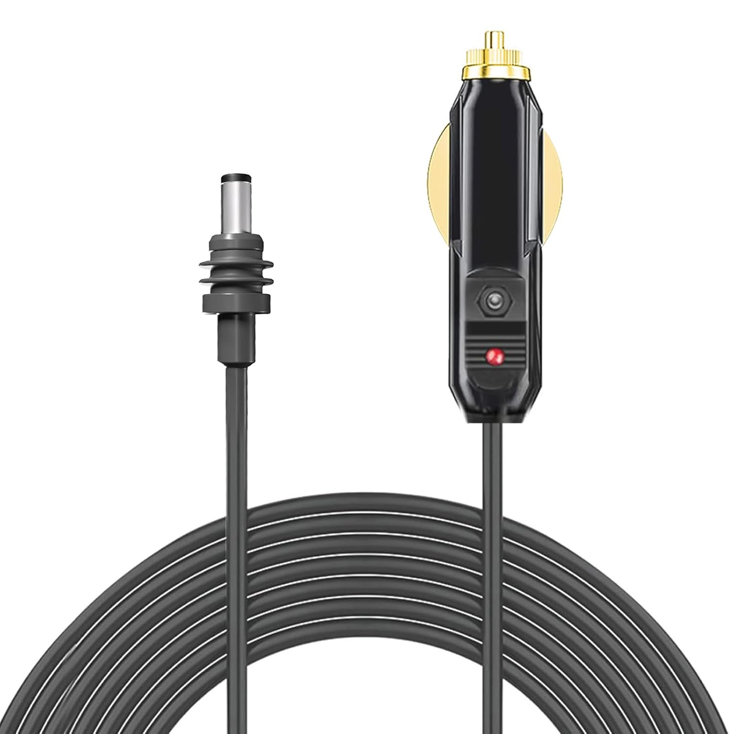 Mini DC Power Cable, 3.28FT/9.8FT 24V-12V DC Car Charger Auto Power Supply for Satellite, Replacement Cable for Mini, 18AWG Cable for Trucks Ships, (3 image number 3