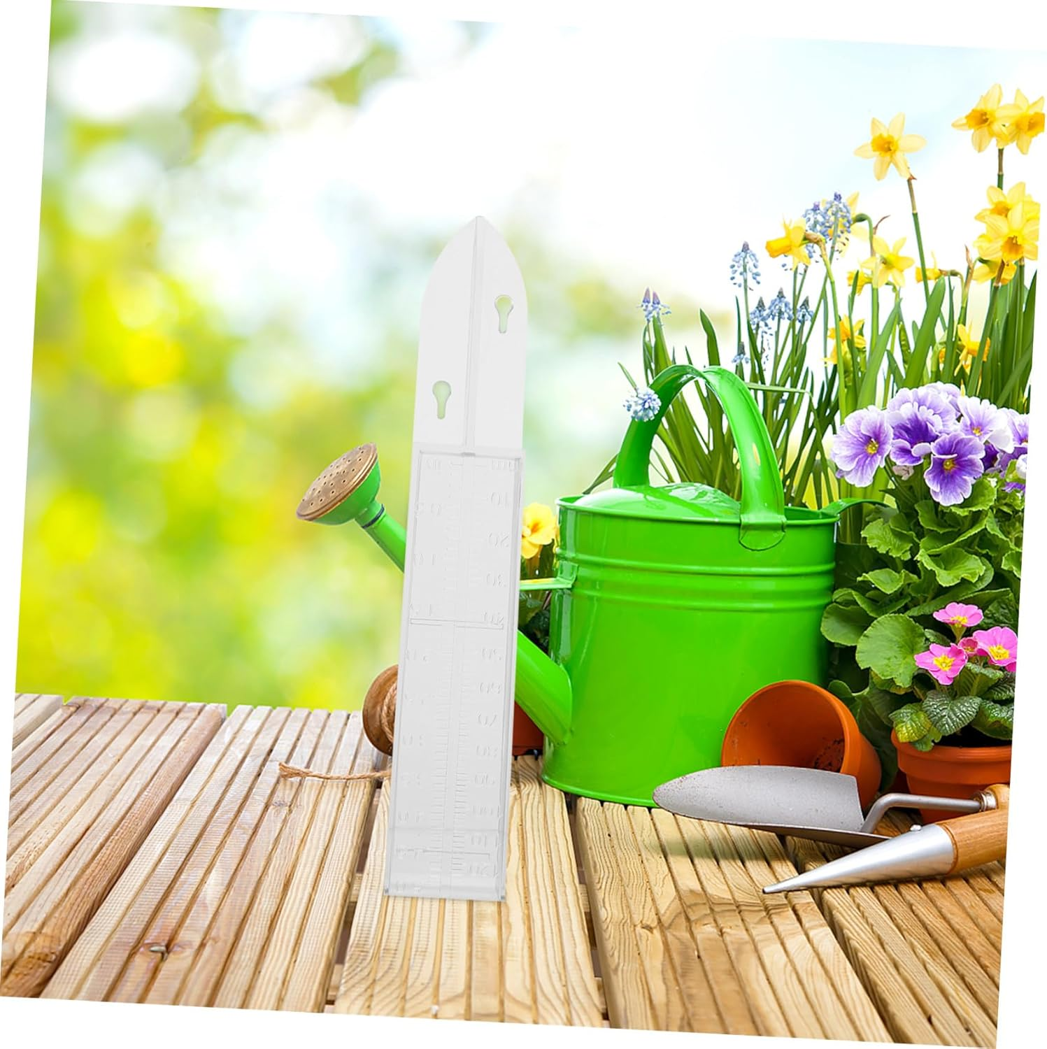 Ifundom Professional Rain Gauge Measuring Tube Outdoor Plastic Rain Gauge Container for Garden Yard Weather Monitoring Scale image number 2