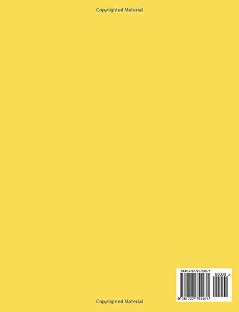 Notebook: Yellow Minimalist Notebook / Journal, Lined Paper, Wide Ruled, Letter Size (8.5 X 11): Large Composition Book, Classic Notebook for Men, Women, Adults, School, College, Business