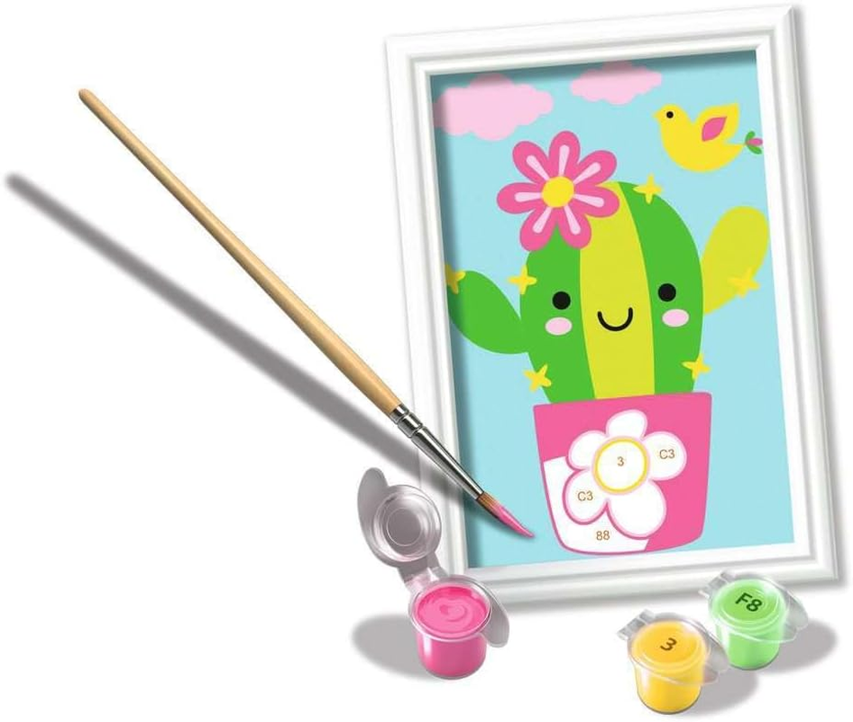 Ravensburger Malen Nach Zahlen 23634 - Kleiner Kaktus - Kinder Ab 7 Jahren image number 3