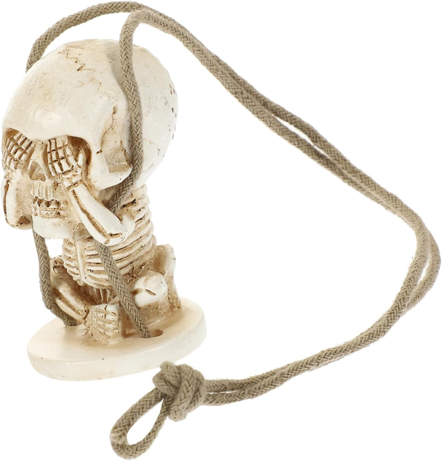 MERRYHAPY Rear View Mirror Skull Pendant Car Decor Accessory Resin Skull Ornament for Halloween Party image number 4