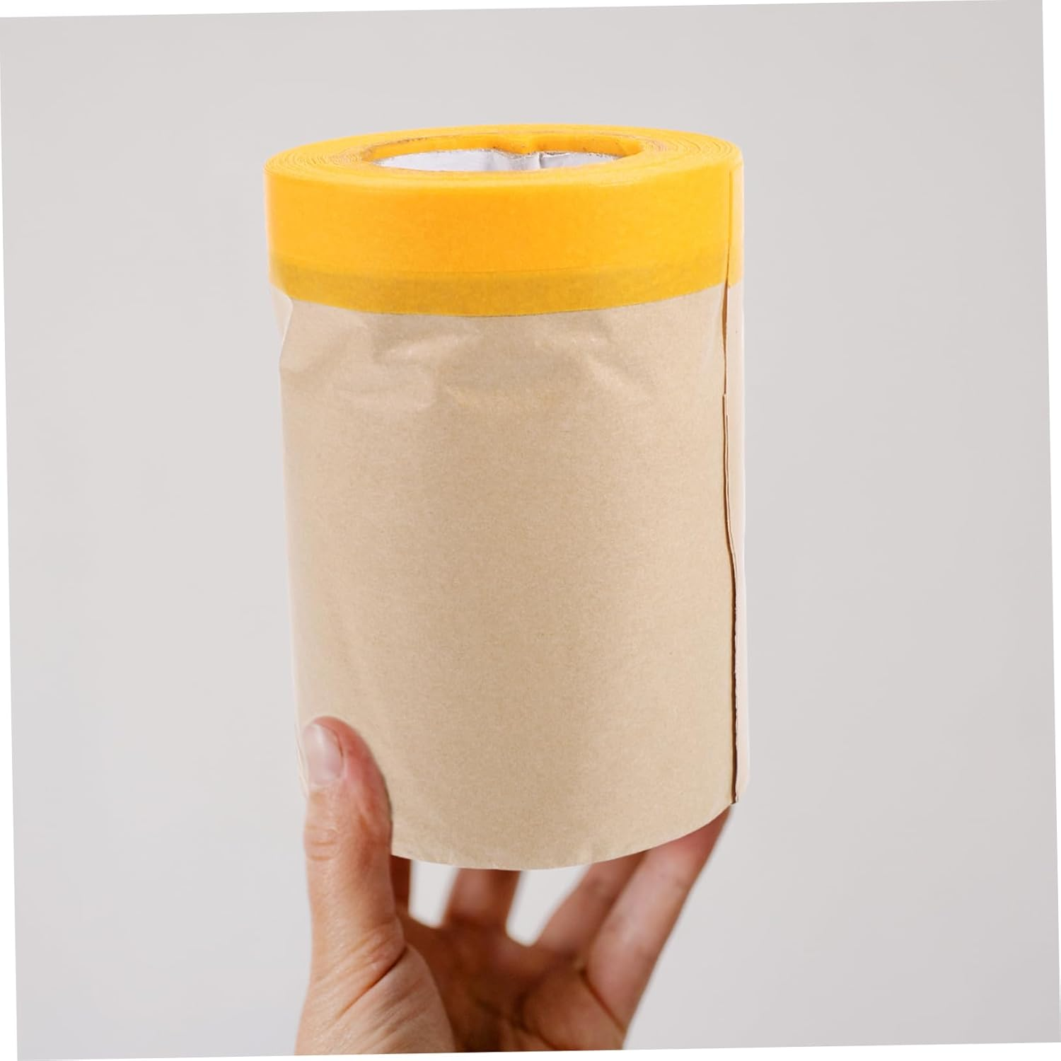 2Rolls DIY Adhesive Kraft Paper Masking Tape for Furniture Floor Multipurpose Paint Protection image number 5