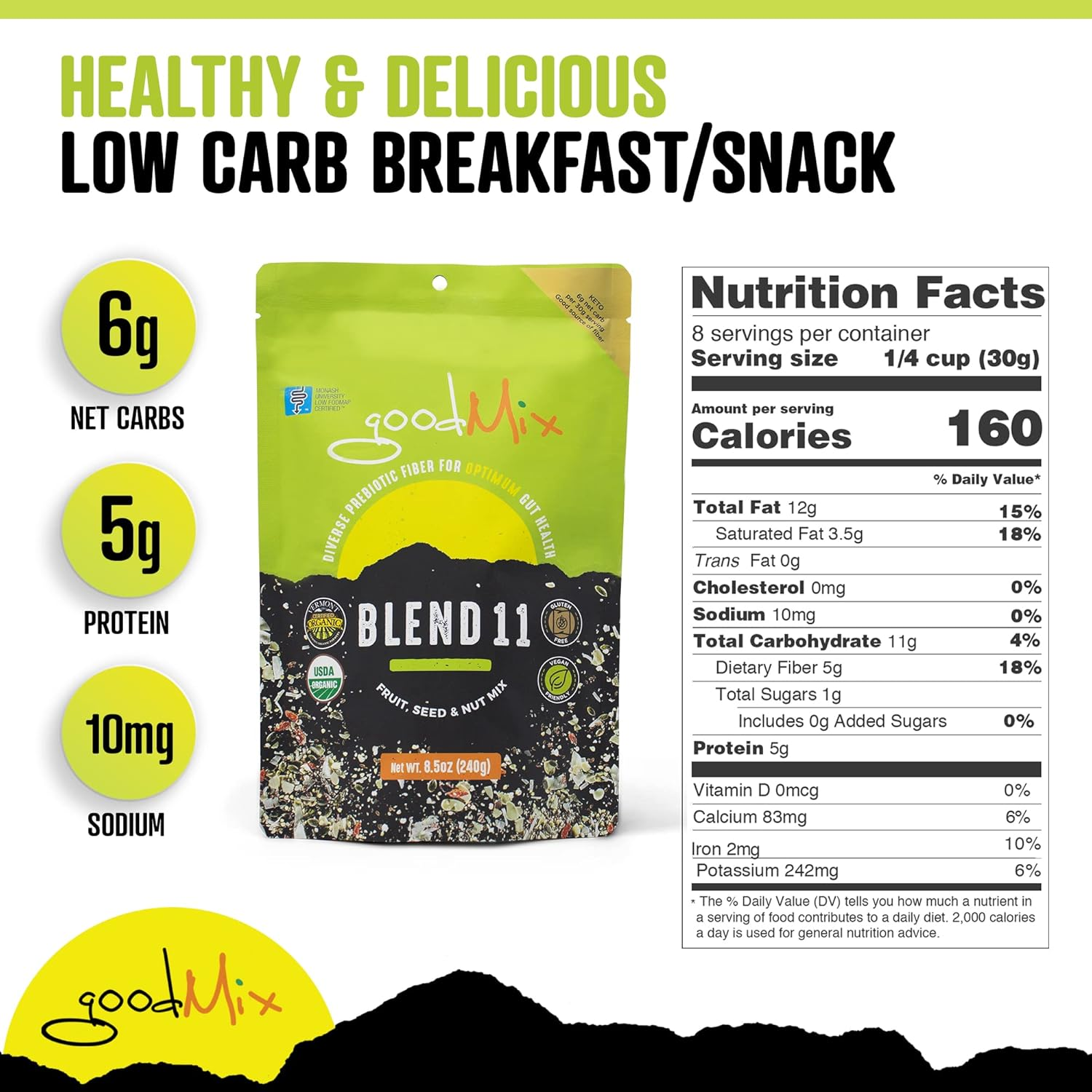 Goodmix Blend 11 Original (Digestive Mix) 400 G, 400 Grams image number 1