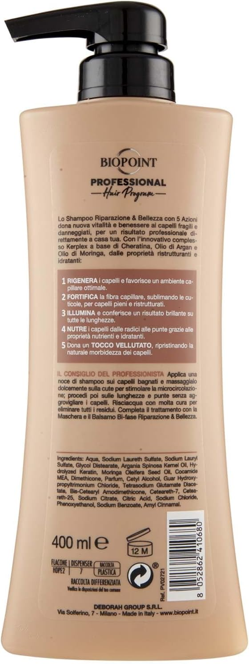 Biopoint Basic Shampoo Riparazione 400