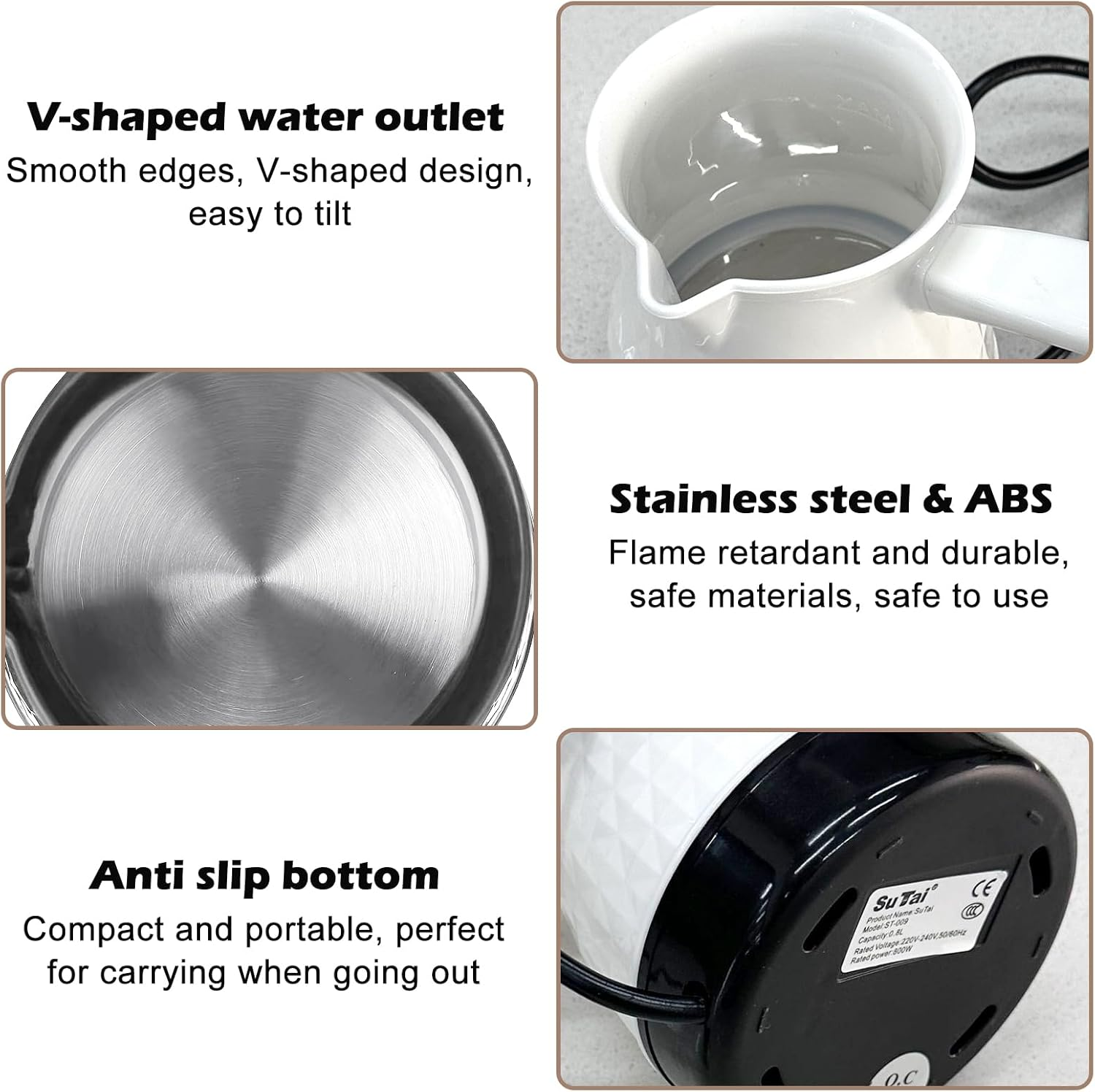 Byzesty Espresso Maker, Electric Turkish Coffee Pot, 500 Ml, Espresso Maker, Induction, Turkish Coffee Machine, Electric Coffee Maker, Mocha Pot for Home, Office, Travel for Espresso, Mocha, Tea image number 3