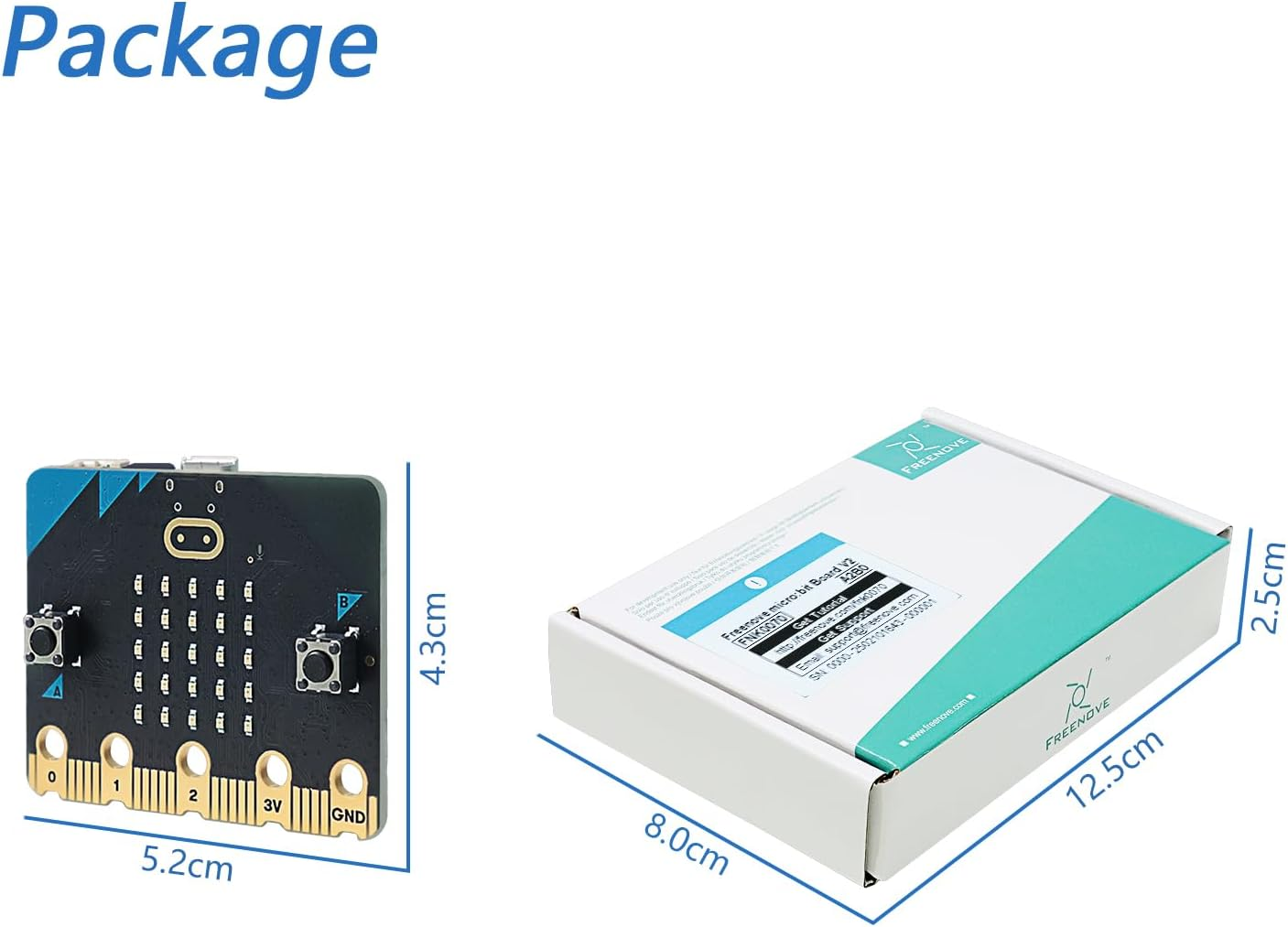Freenove BBC Micro:Bit V2 Development Board, Blocks and Python Code, Detailed Tutorial, Example Projects image number 4
